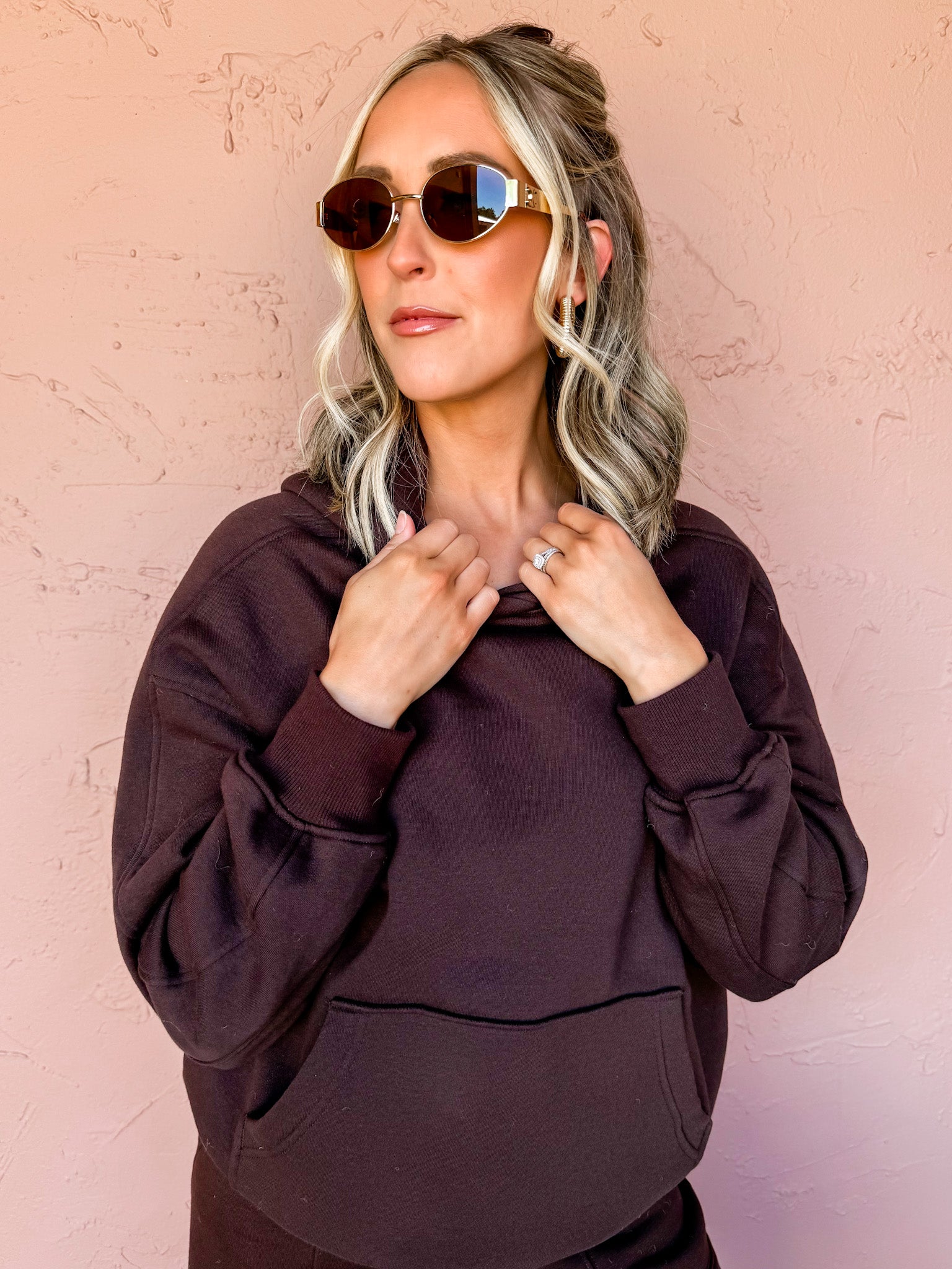 Comfort Level Oversized Hoodie-Espresso