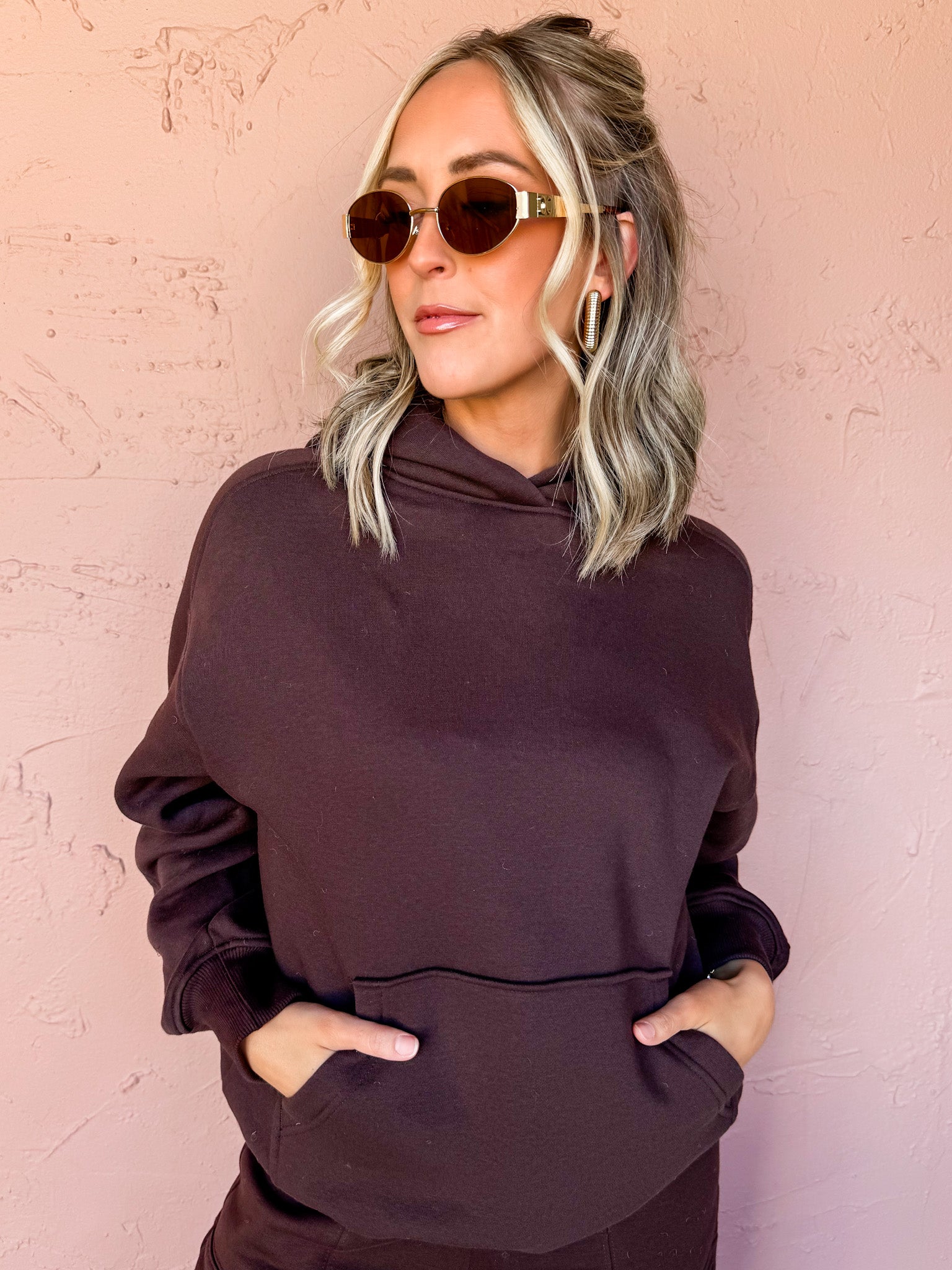 Comfort Level Oversized Hoodie-Espresso