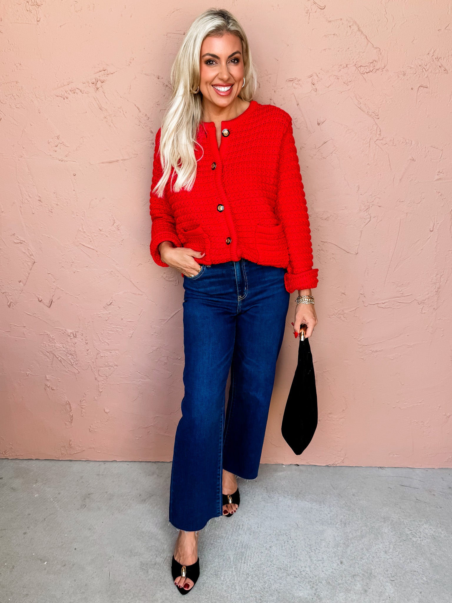 Justine Button Front Sweater