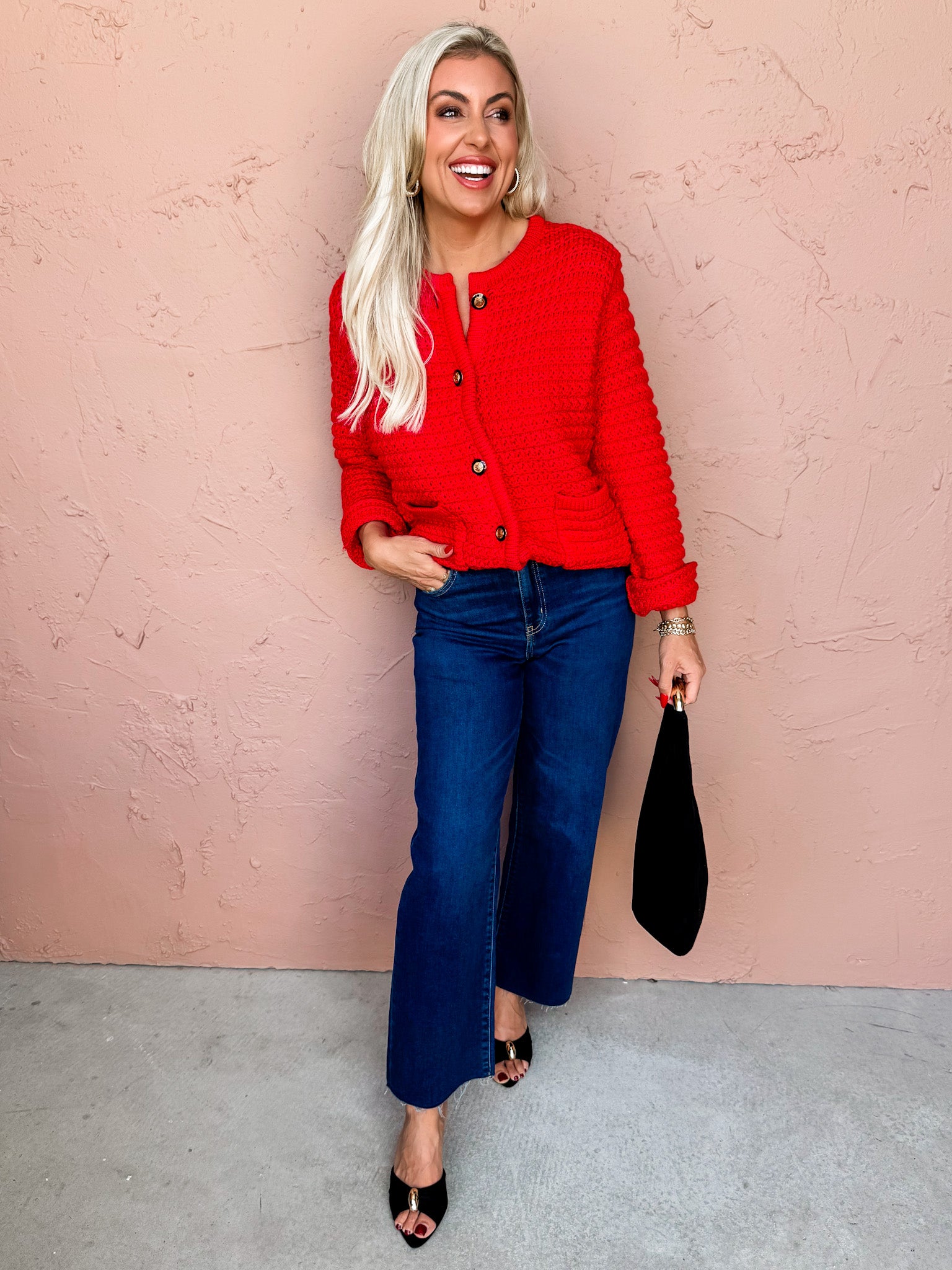 Justine Button Front Sweater