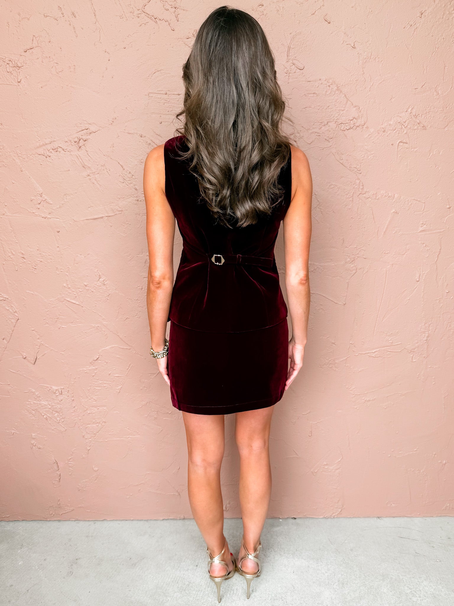 The Mae Velvet Mini Skirt