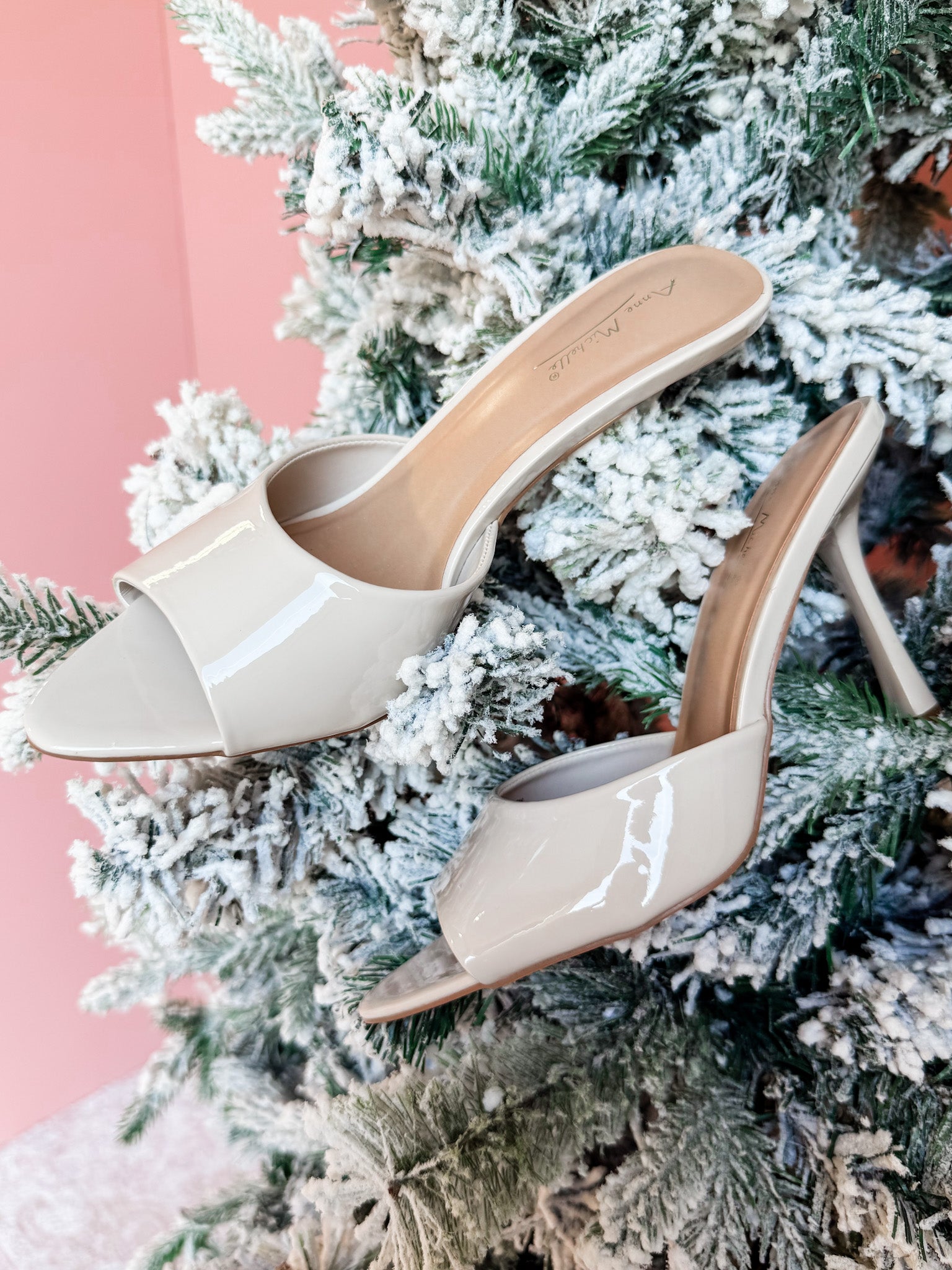 Traci Patent Heels-Ivory