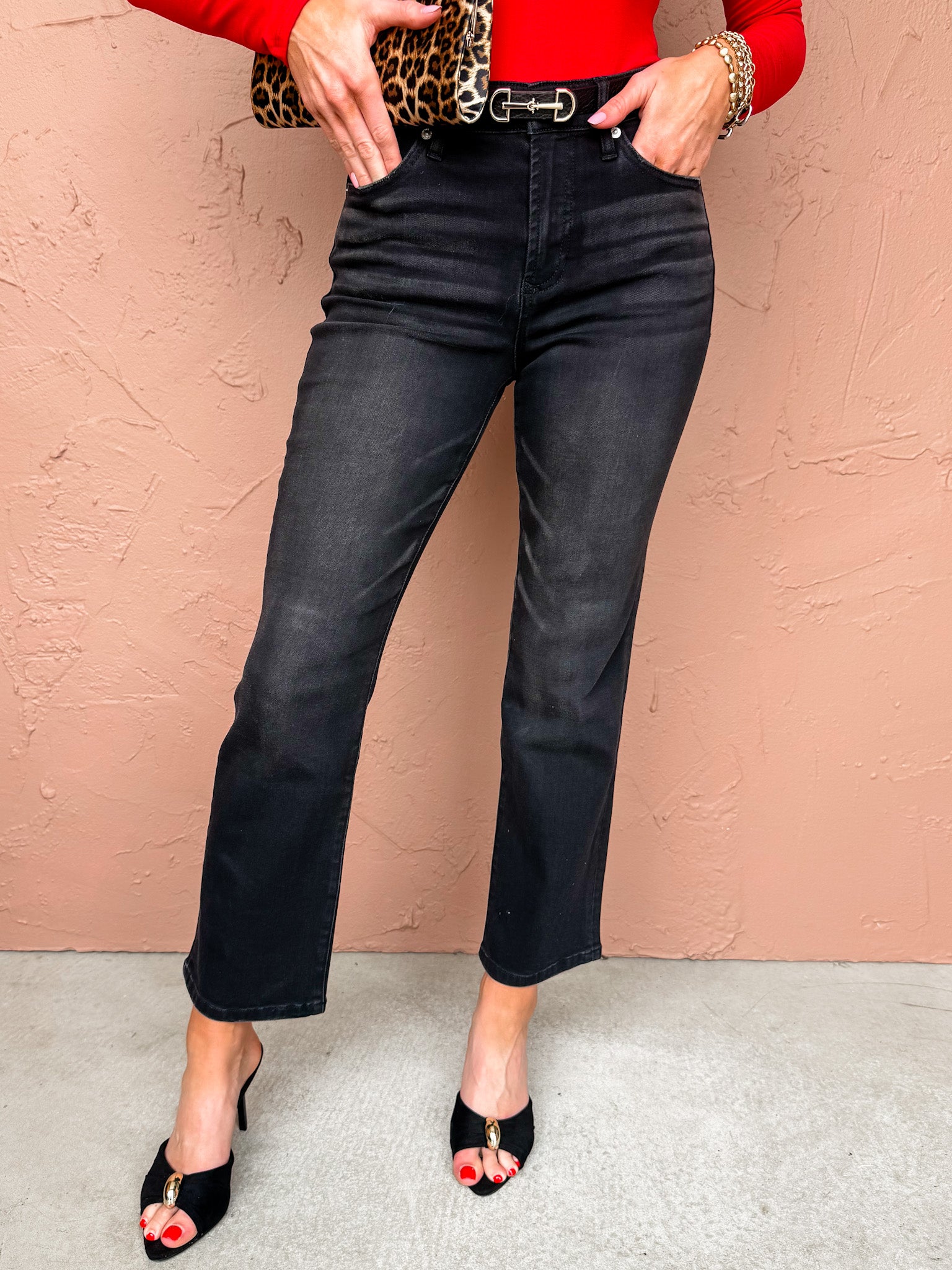 [Dear John] Amika Straight Leg Jeans-Jet Set