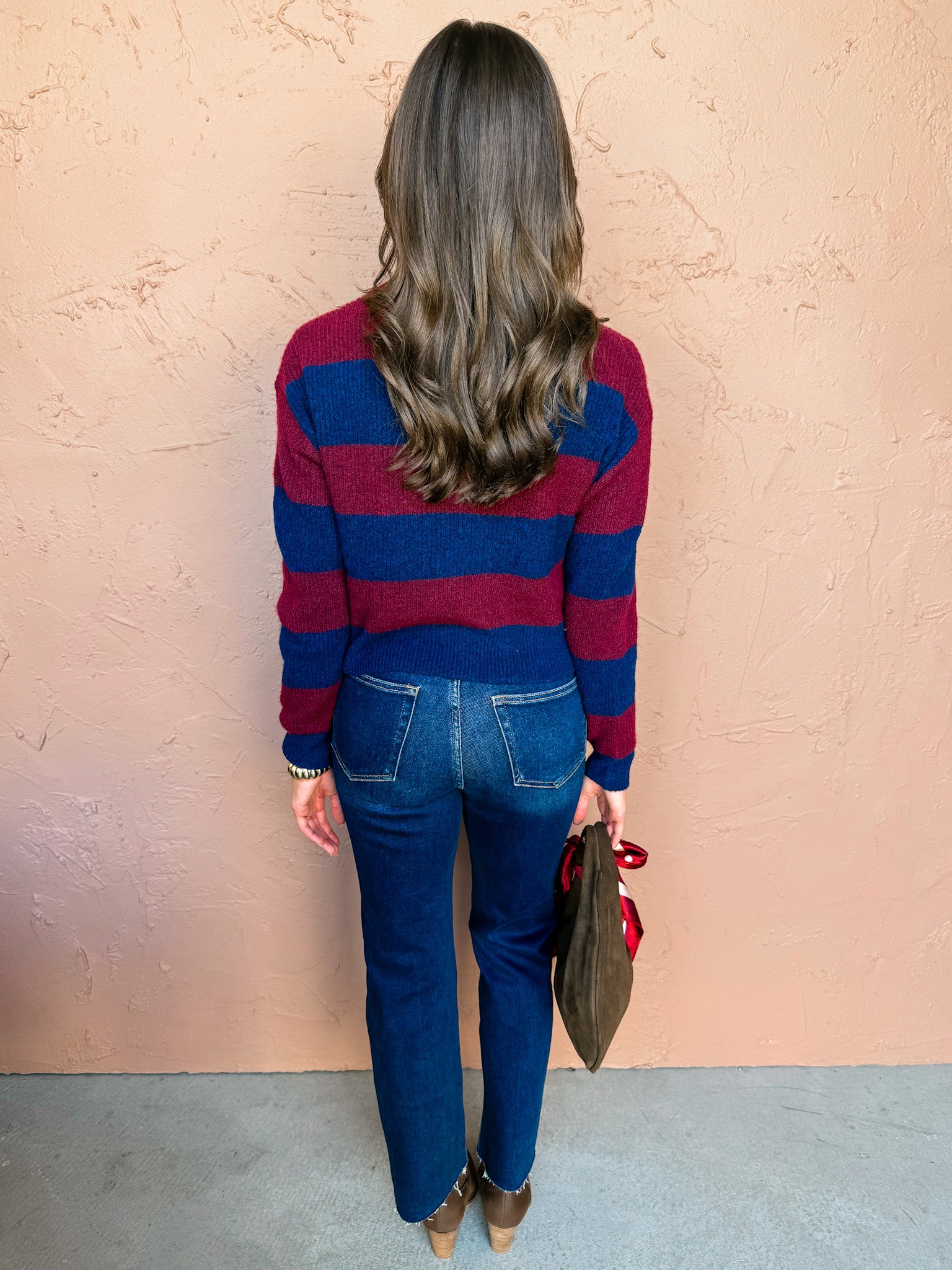 Layla Striped Collared Sweater