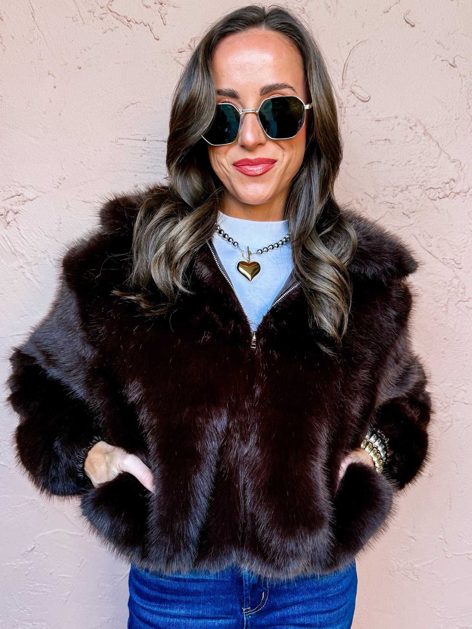 Soft Focus Faux Fur Jacket