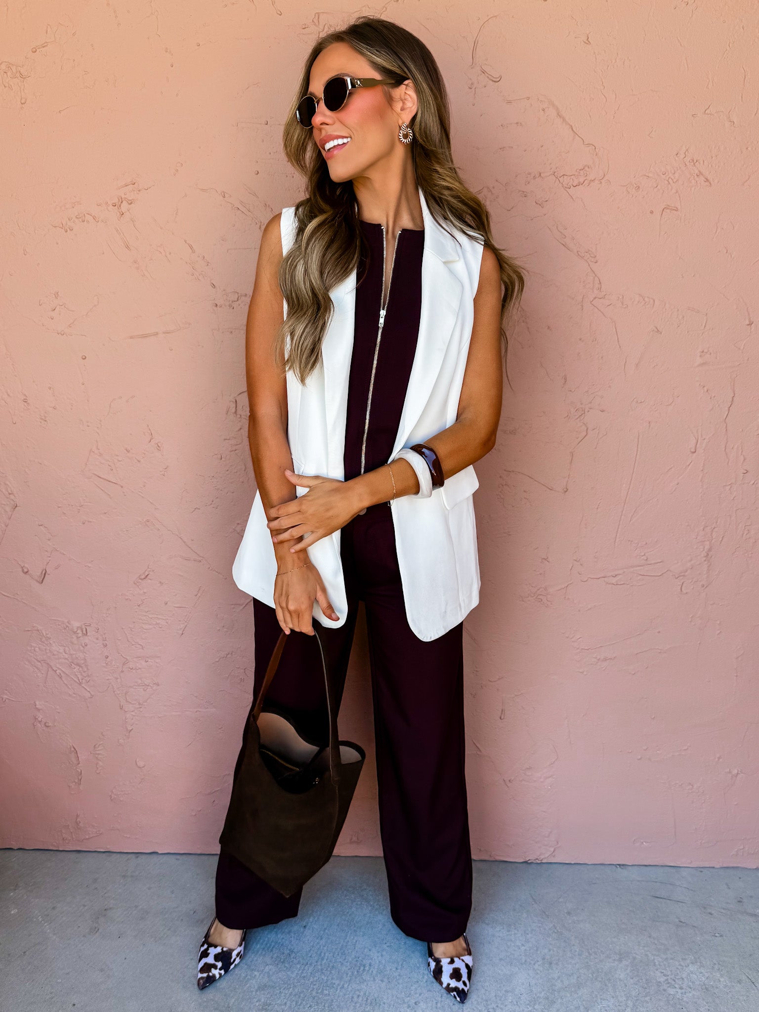 City Style Open Front Vest