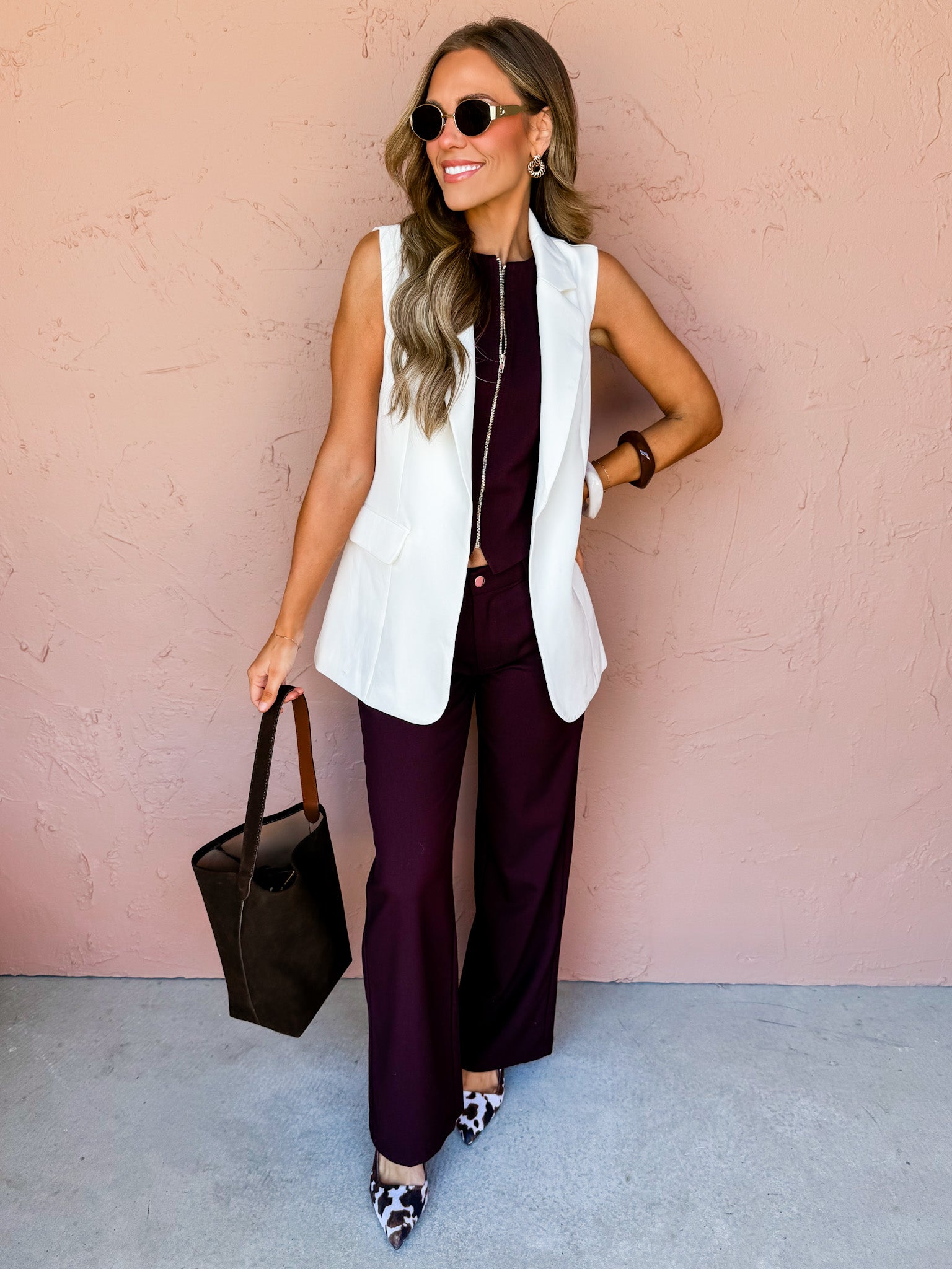City Style Open Front Vest