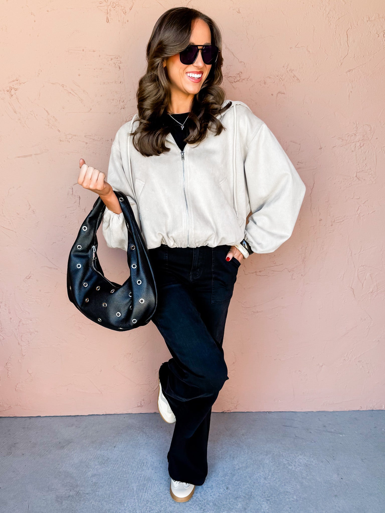 Everything Considered Faux Suede Jacket