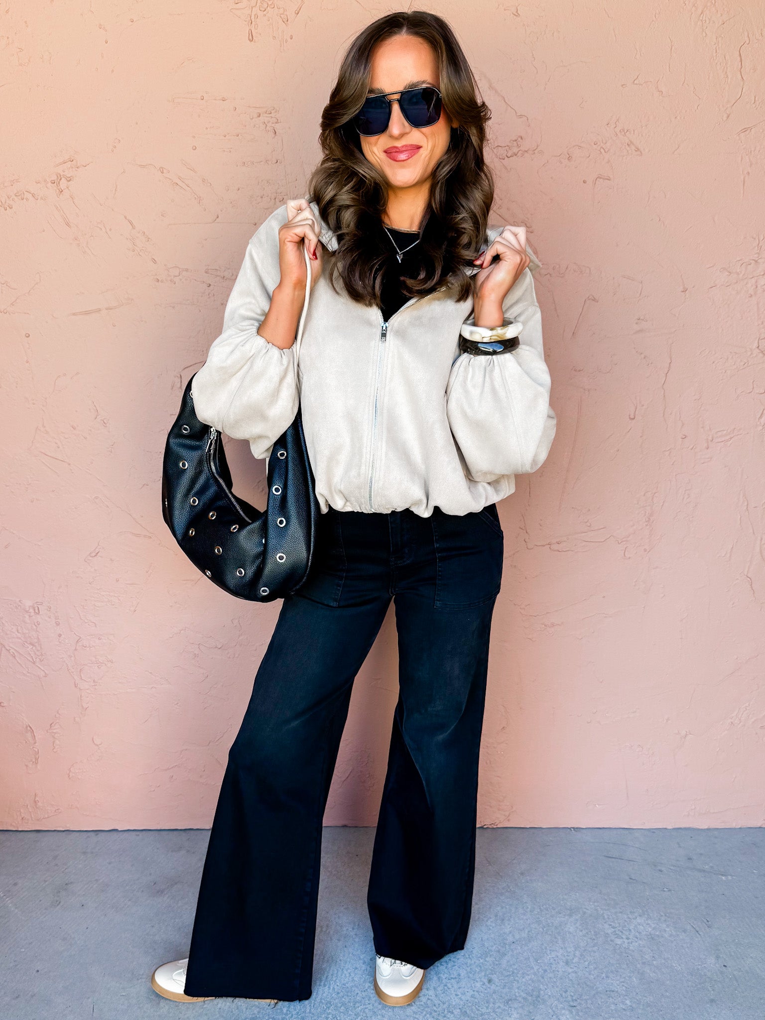 Everything Considered Faux Suede Jacket