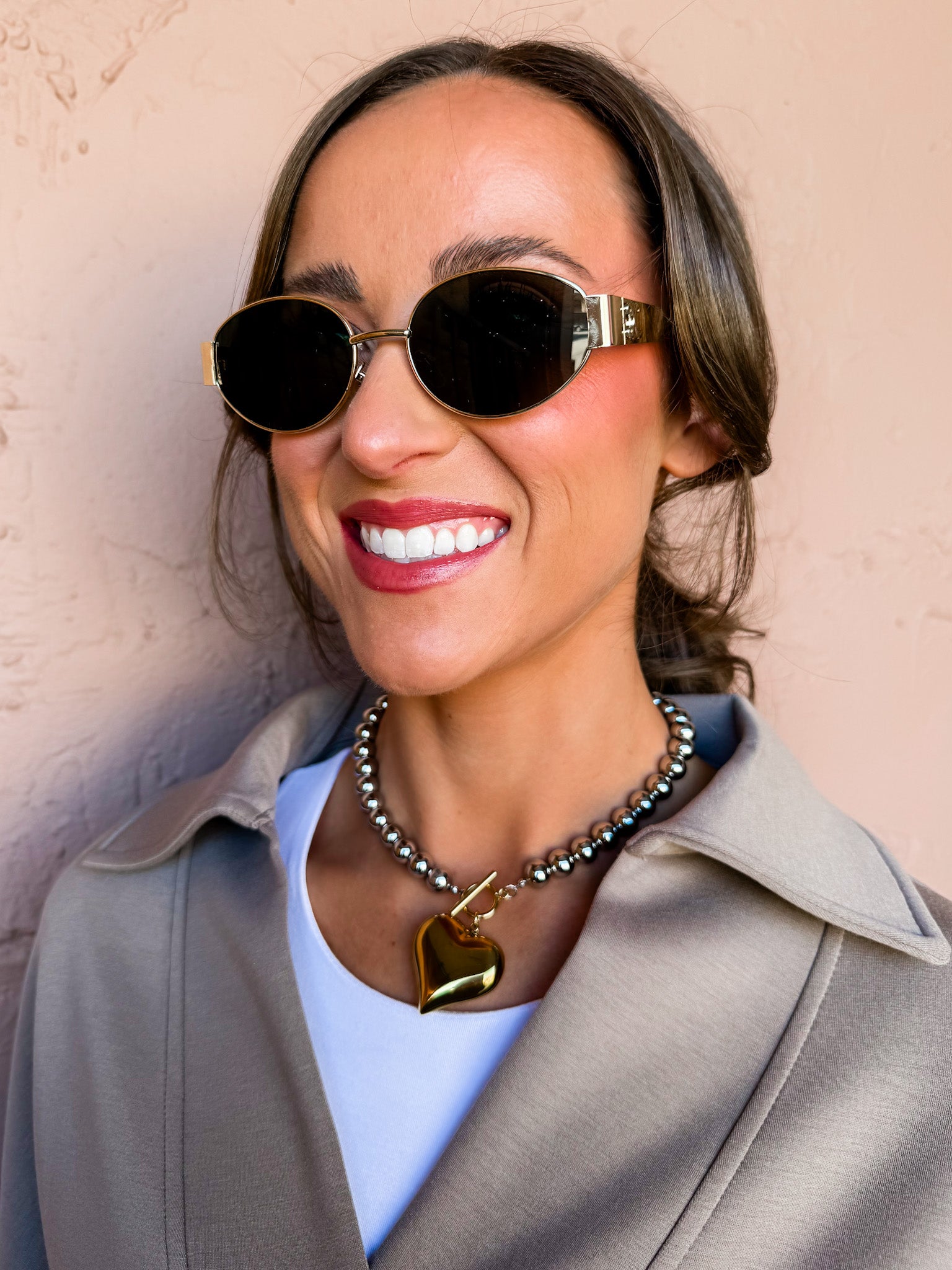 Glistening Lights Round Sunglasses