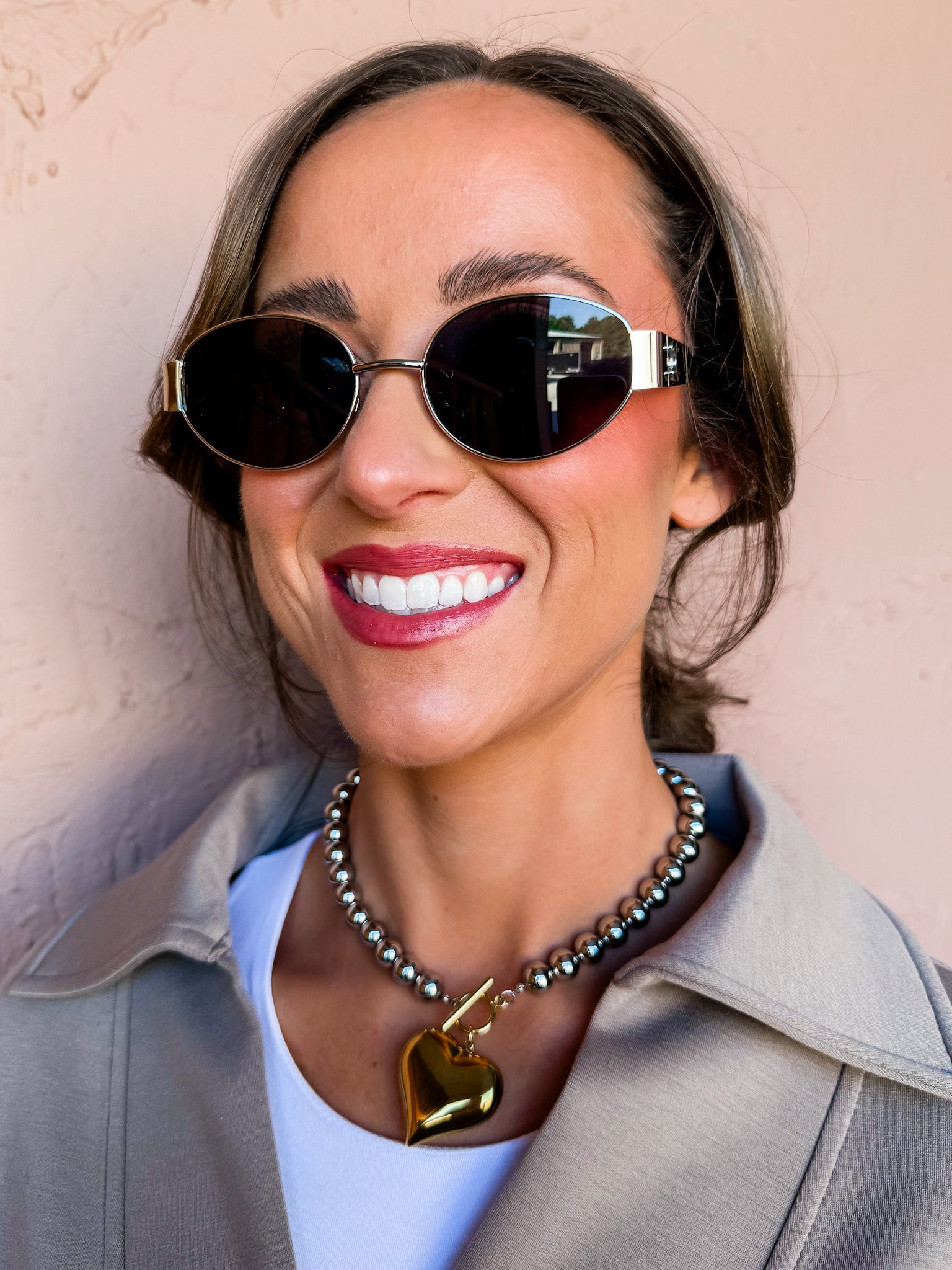 Glistening Lights Round Sunglasses