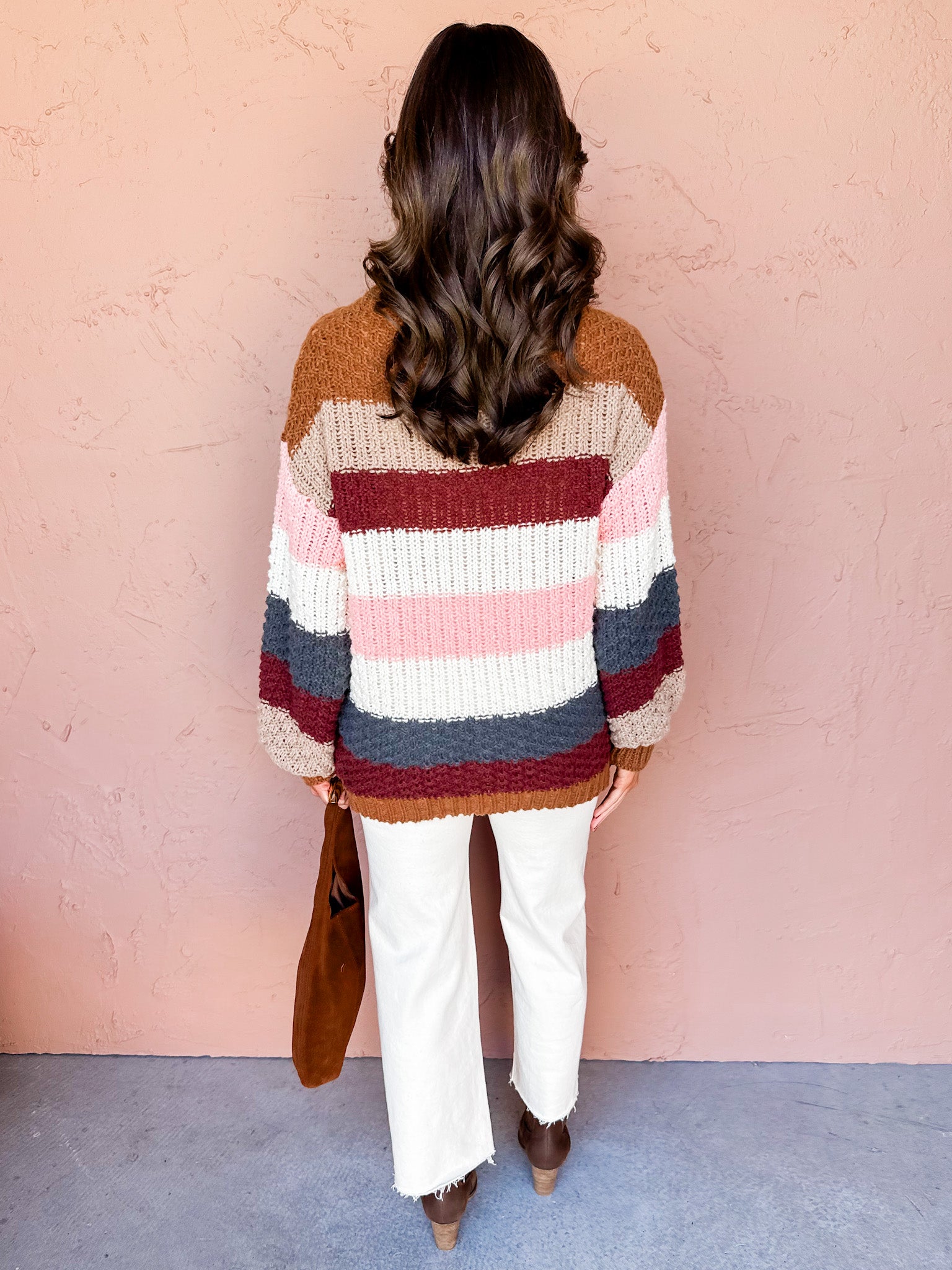Nila Striped Chunky Knit Sweater