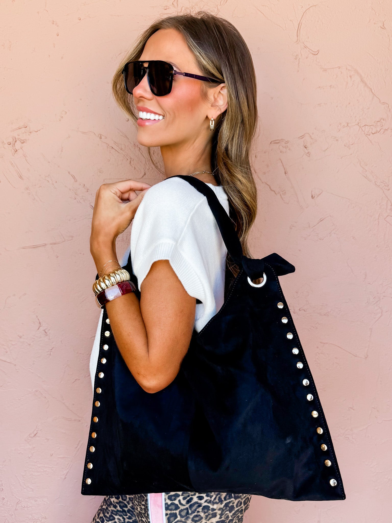 [Moda Luxe] Meadow Hobo Bag-Black