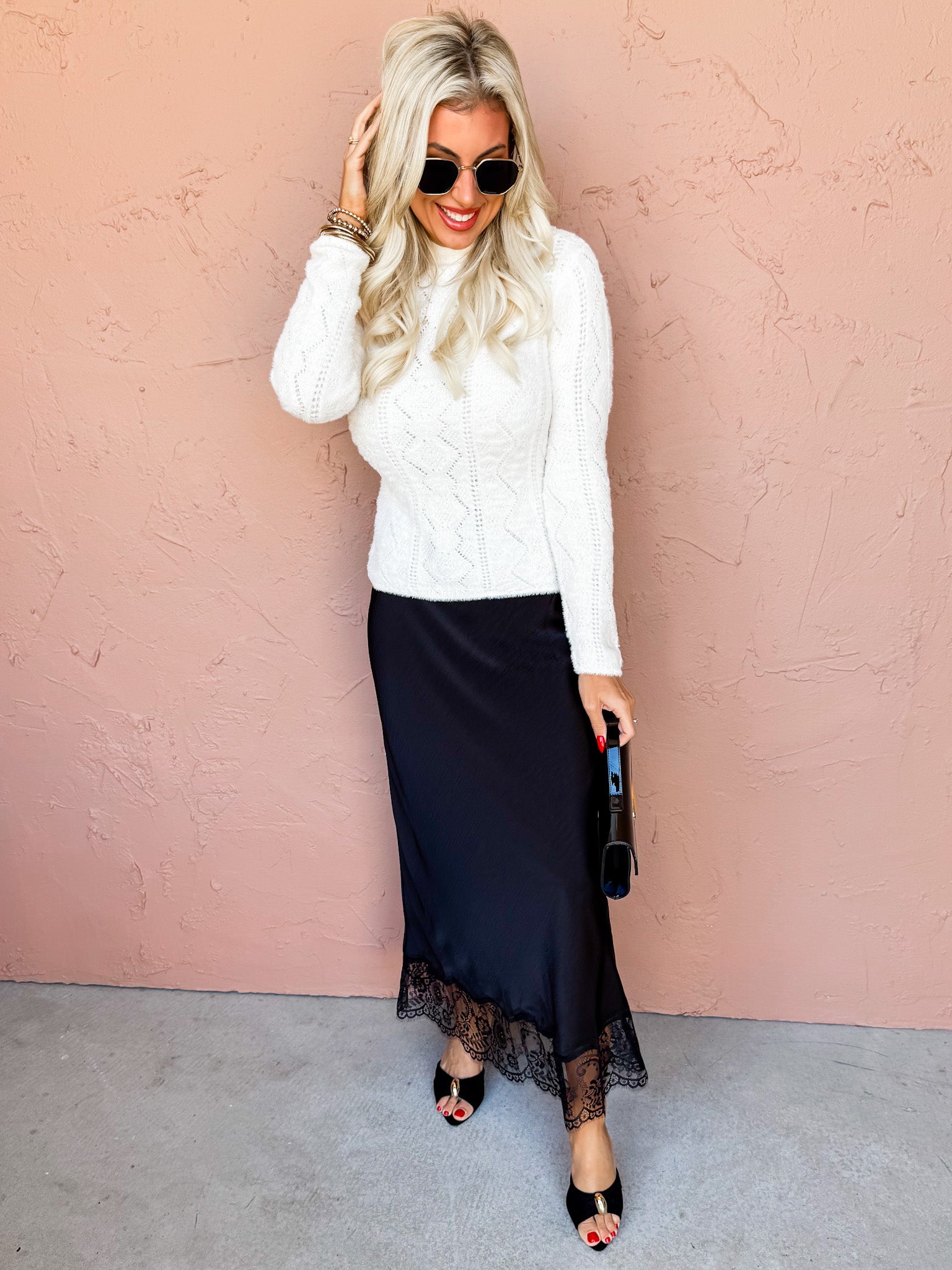 [Z Supply] Cinder Lace Midi Skirt