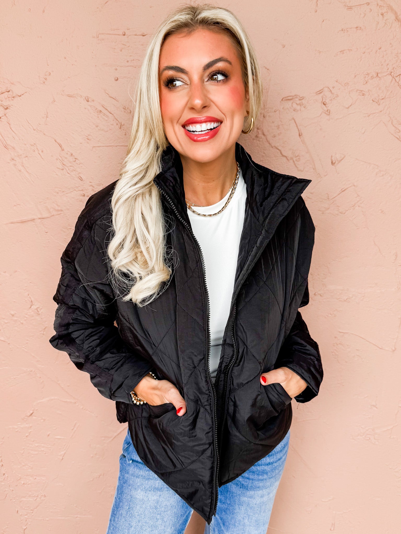 Pippa Luxe Quilted Jacket-Black