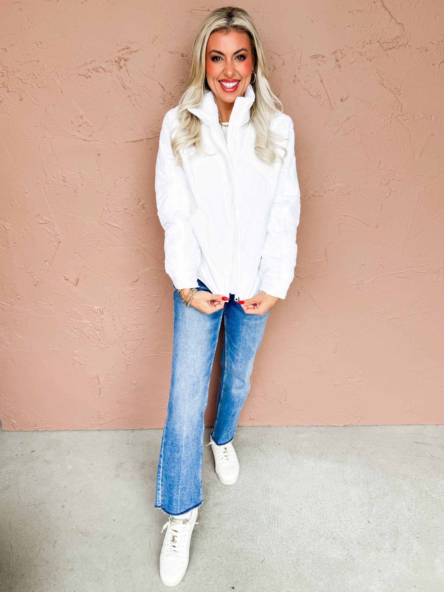 Pippa Luxe Quilted Jacket-White