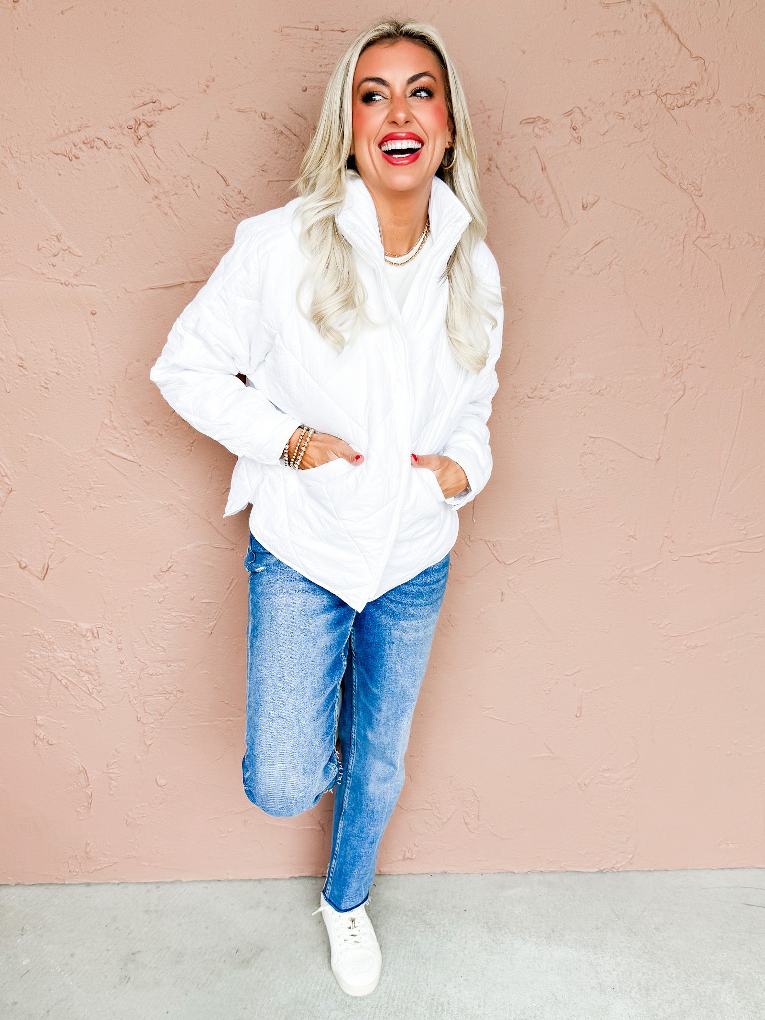 Pippa Luxe Quilted Jacket-White