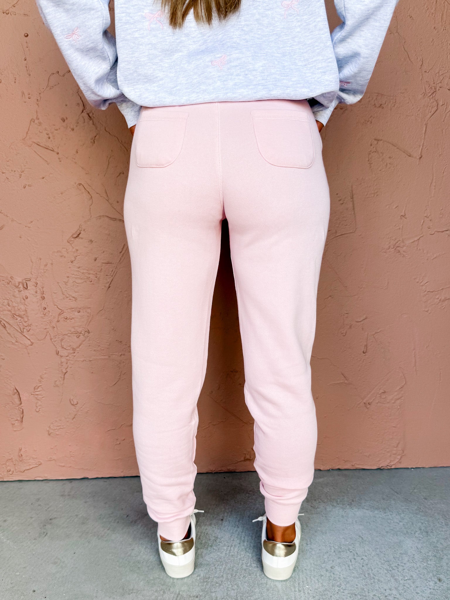 Core Edge Fleece Joggers-Baby Pink