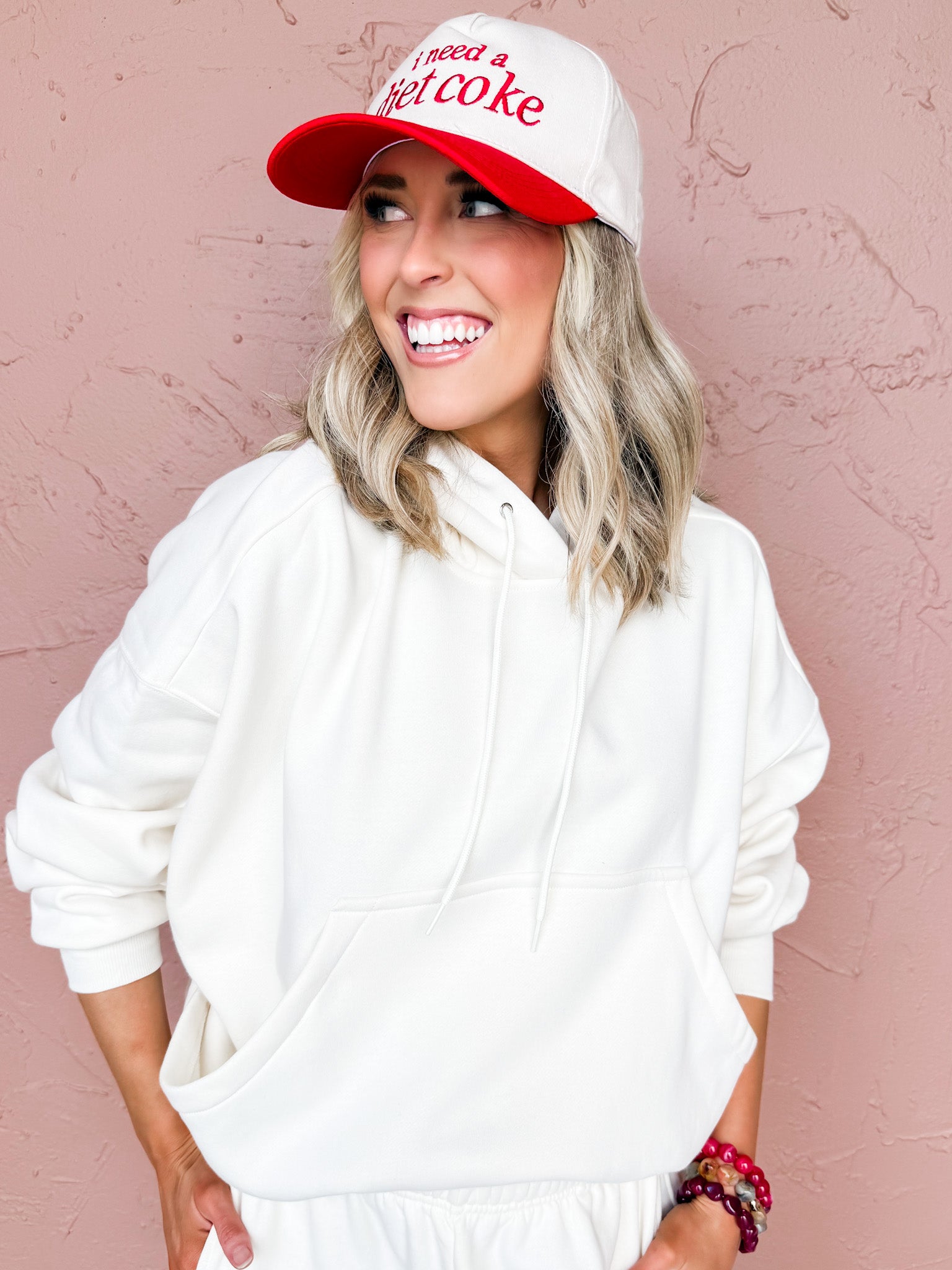 Off-Duty Fleece Hoodie-Ivory