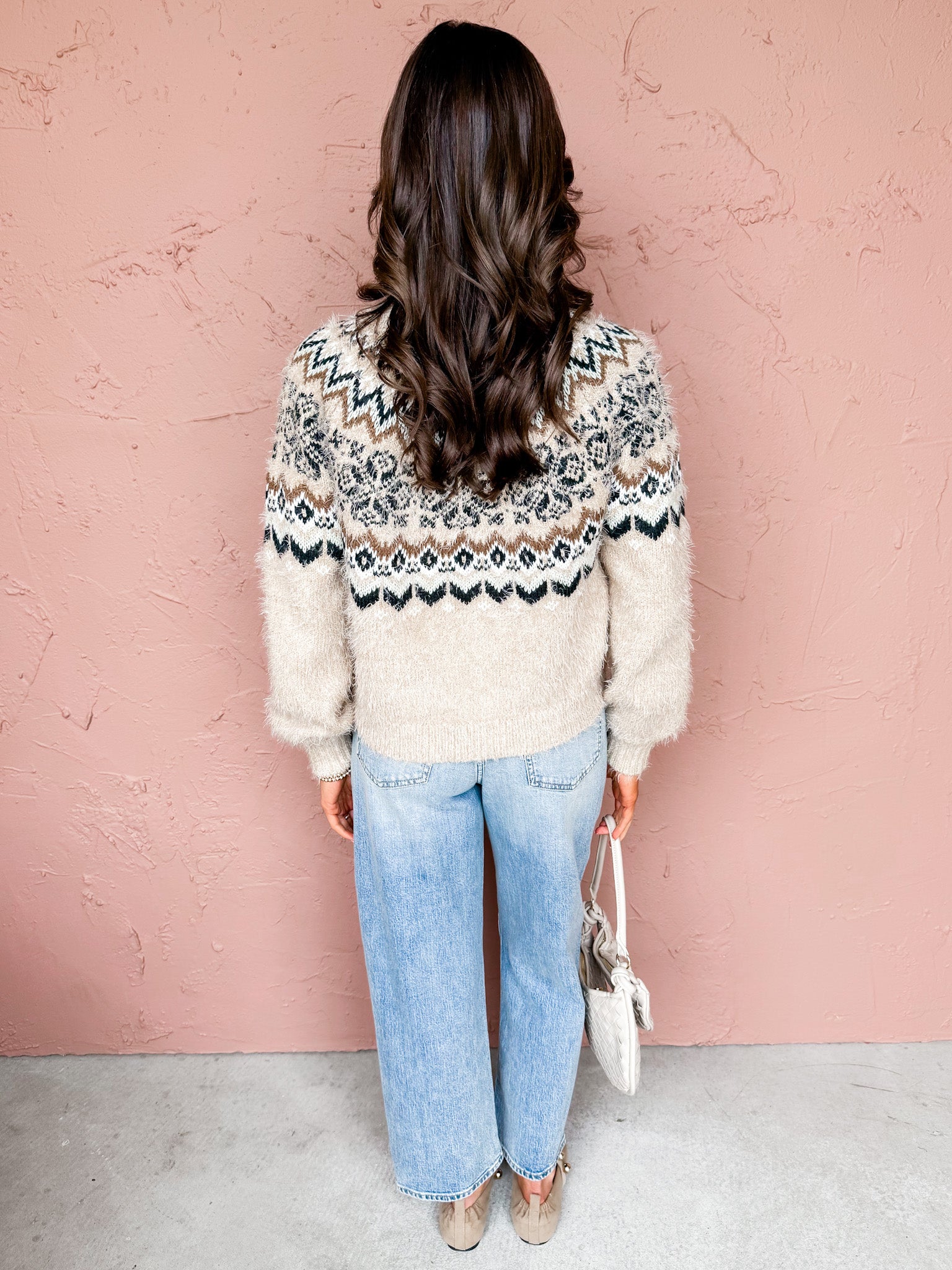 [Z Supply] Kenaby Fair Isle Sweater-Oatmeal Heather
