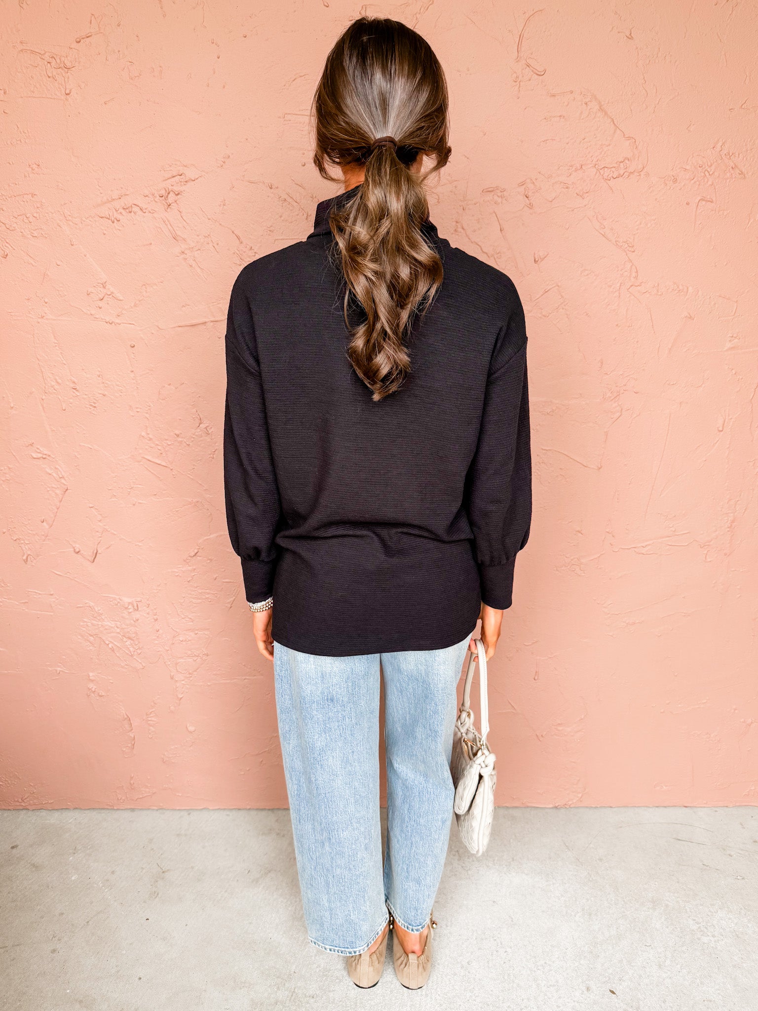 Gianna Turtle Neck Sweater-Black