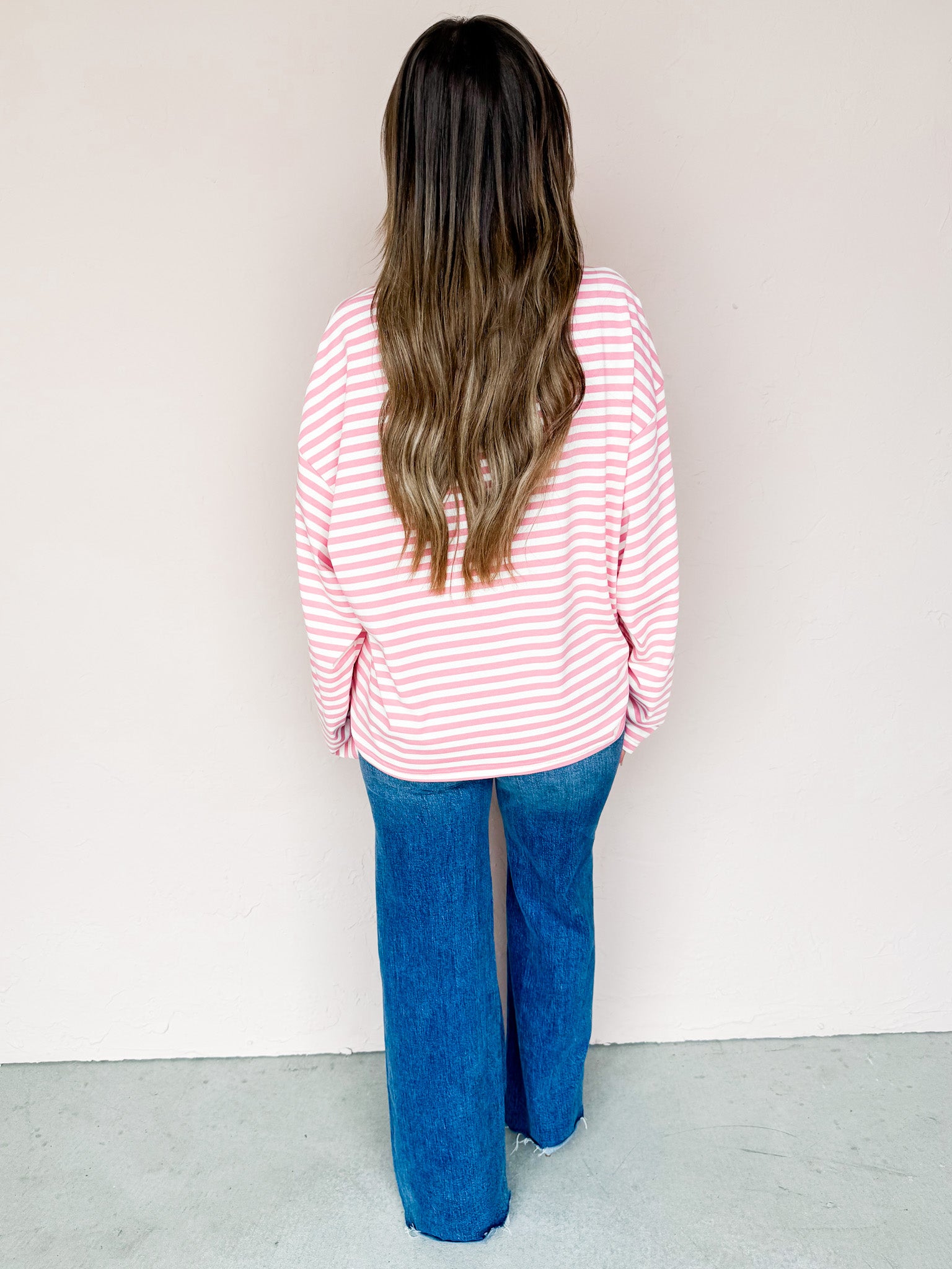 Brandi Oversized Striped Top