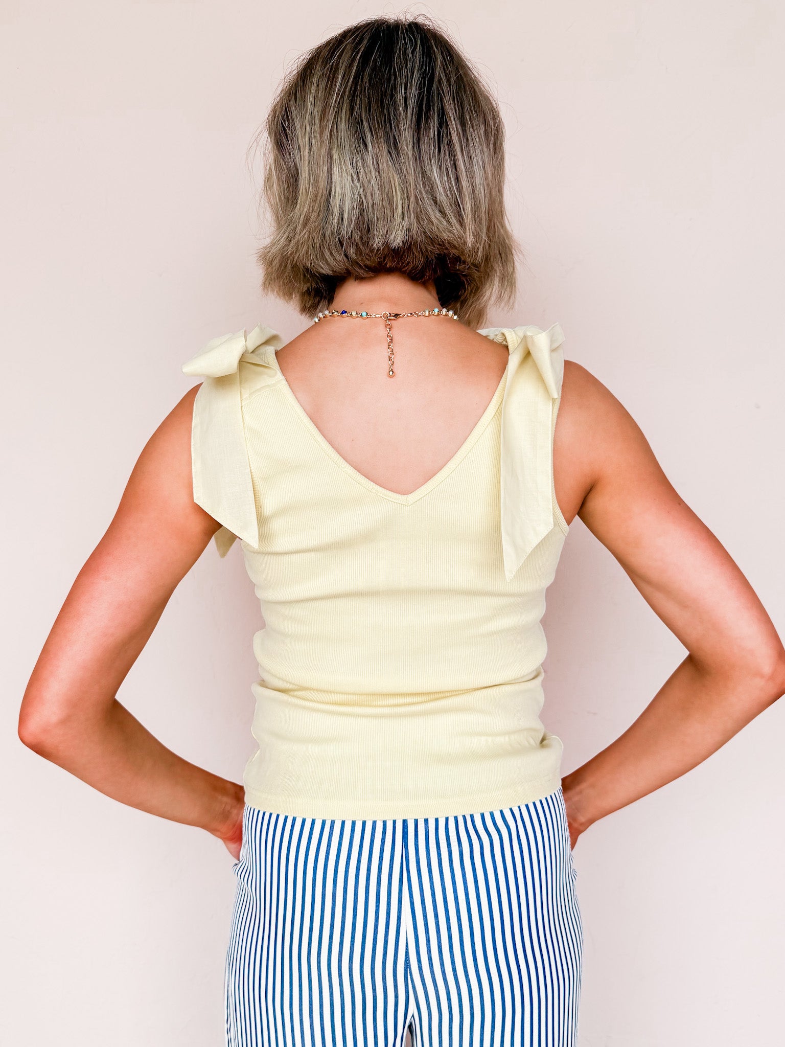 Kali Kay Bow Tie Sleeveless Top