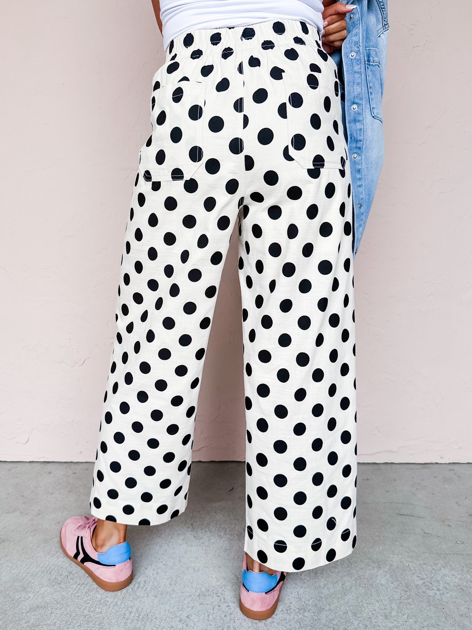Melissa Polka Dot Wide Leg Pants