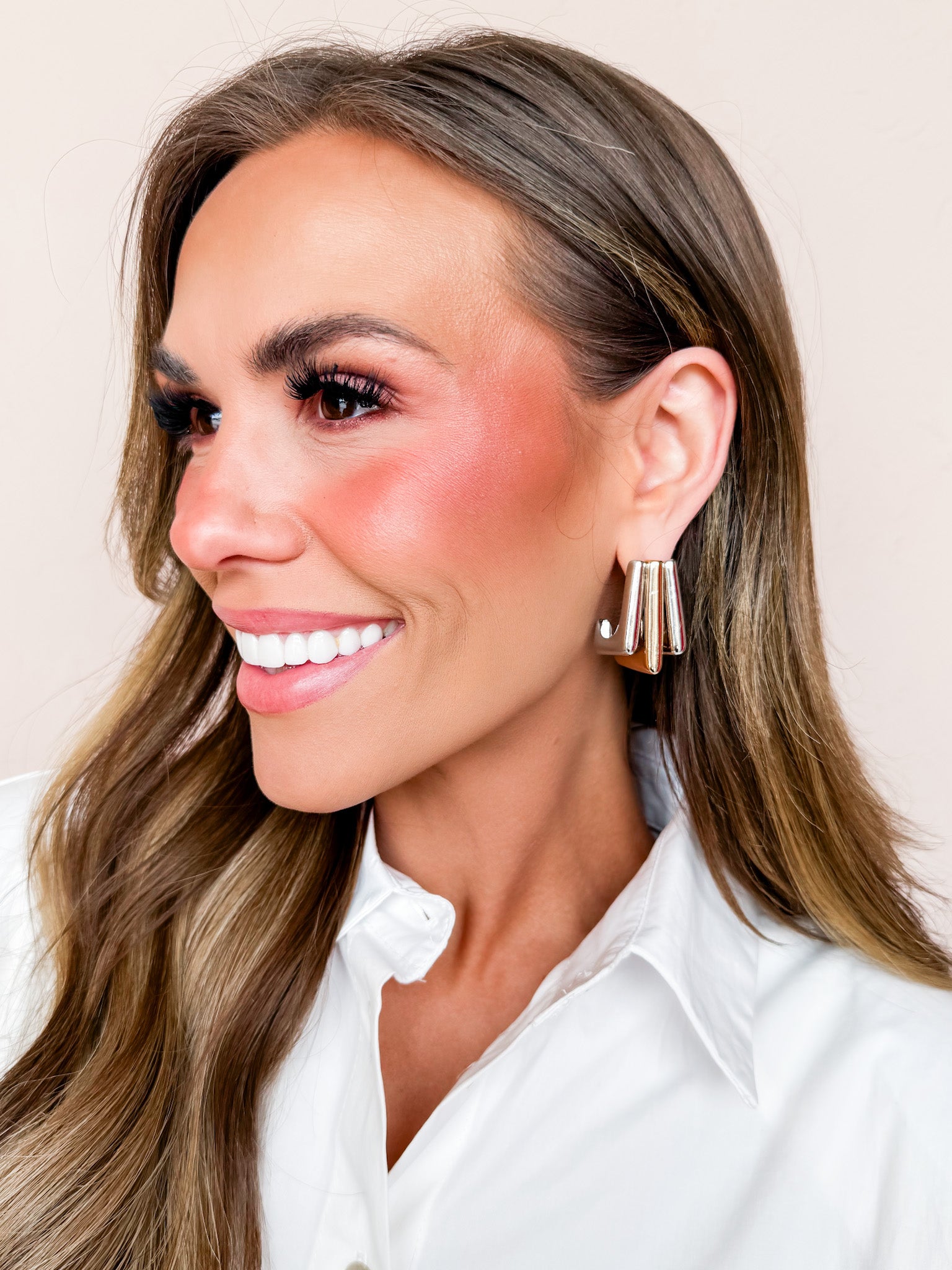 The Duet Two Tone Hoops