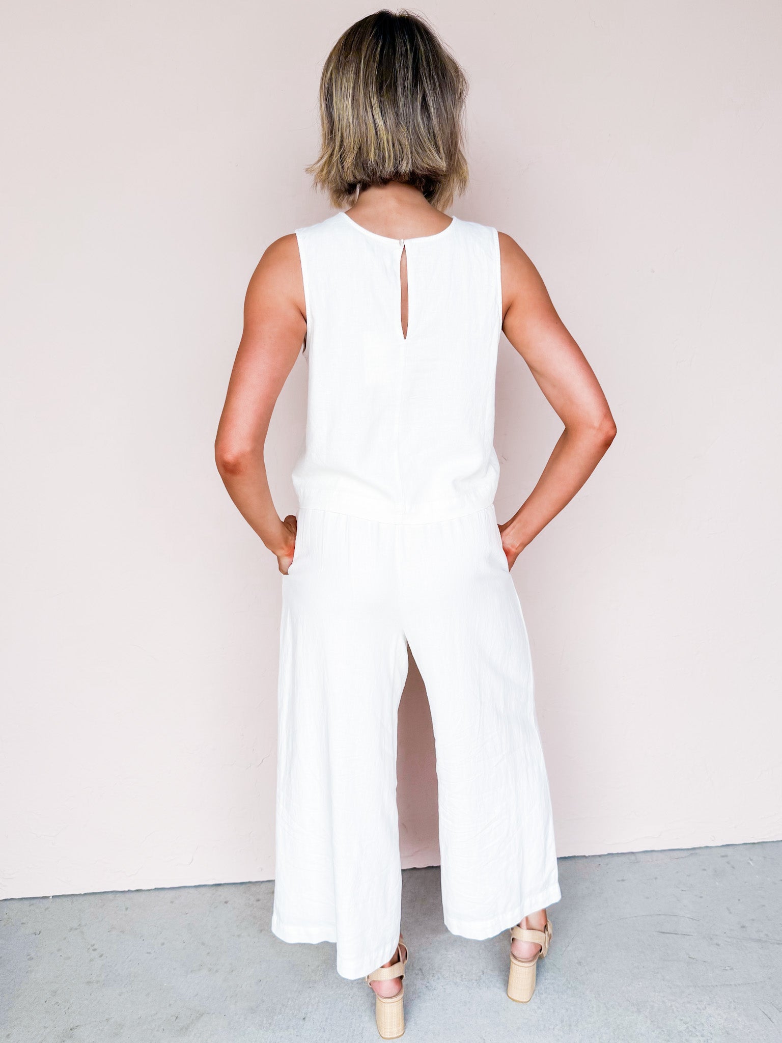 [Z Supply] Scout Linen Pant-White