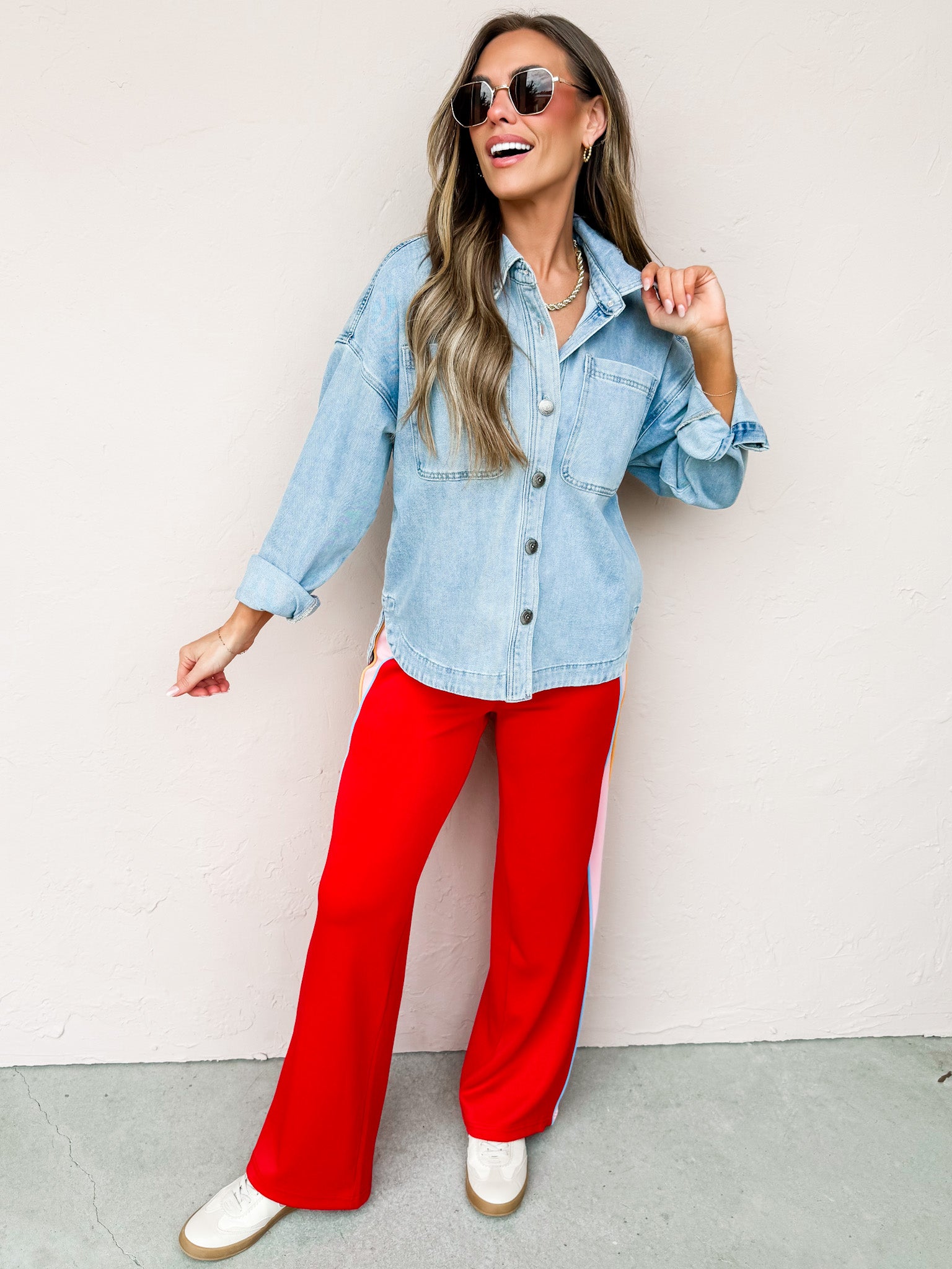 The Kyle Washed Denim Shacket