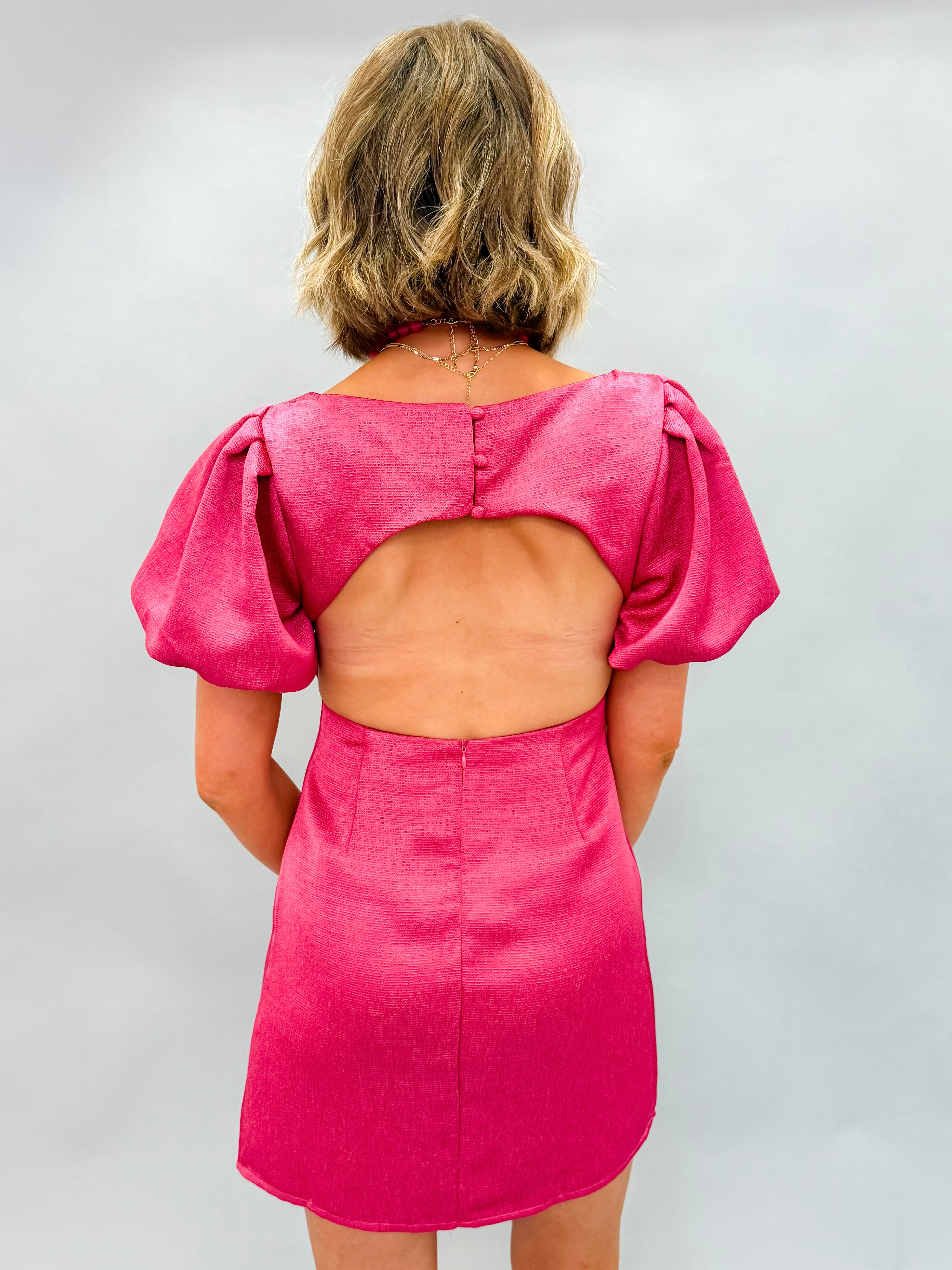 Adele Open Back Mini Dress