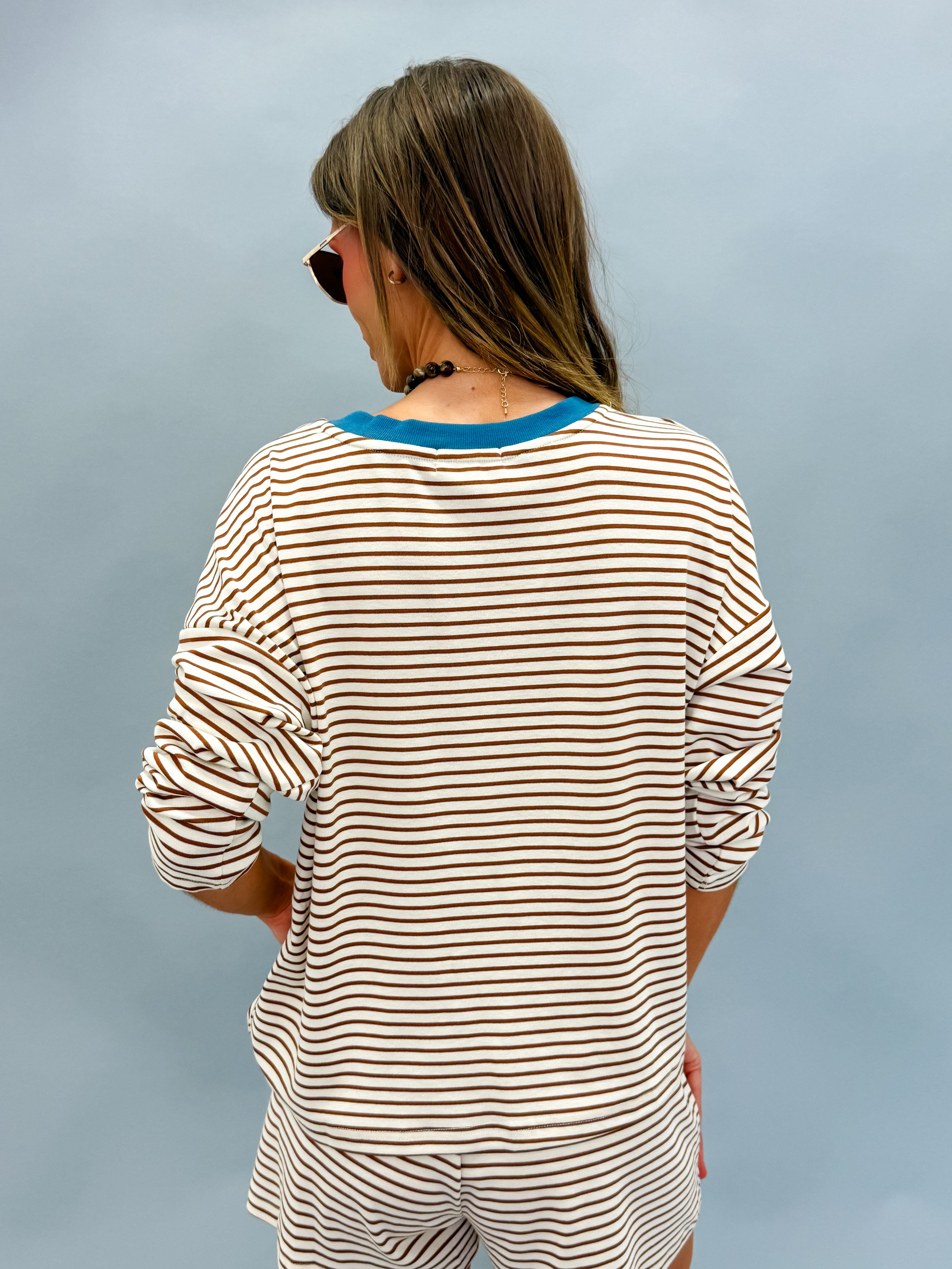 Adley Loose Fit Striped Short Set