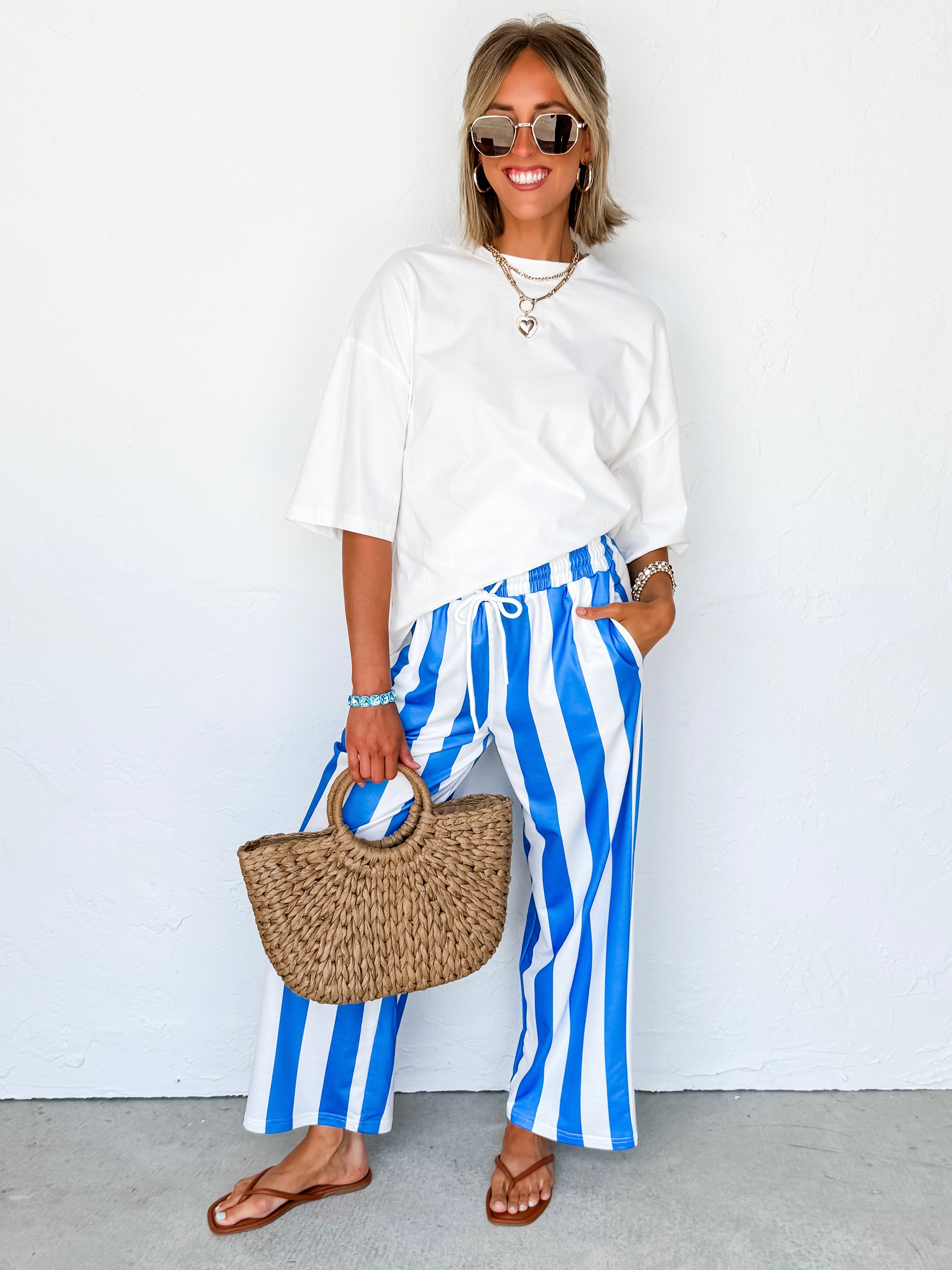 Alania Oversized Boxy Tee-White