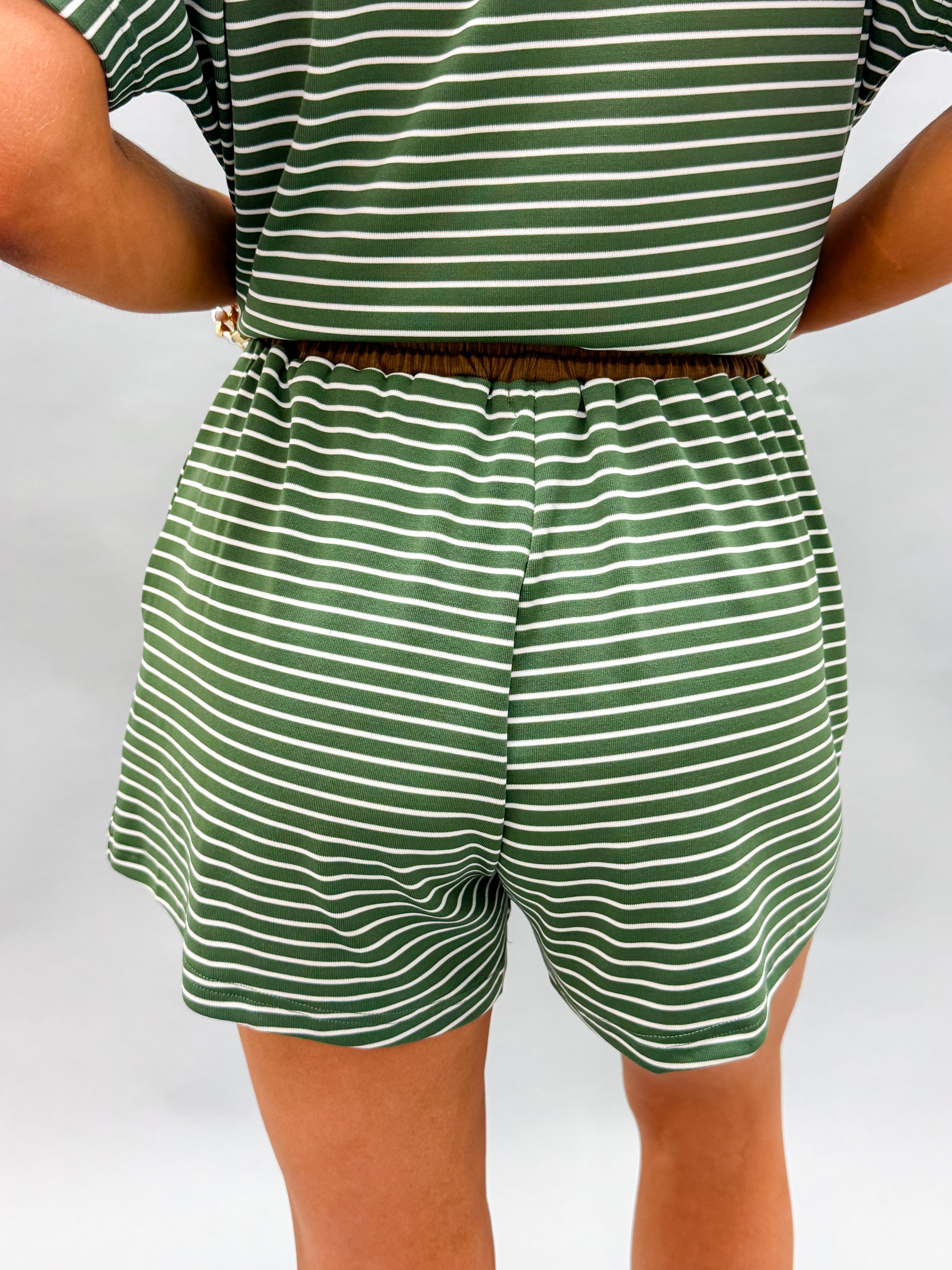 Alexa Stripe Loose Fit Short Set
