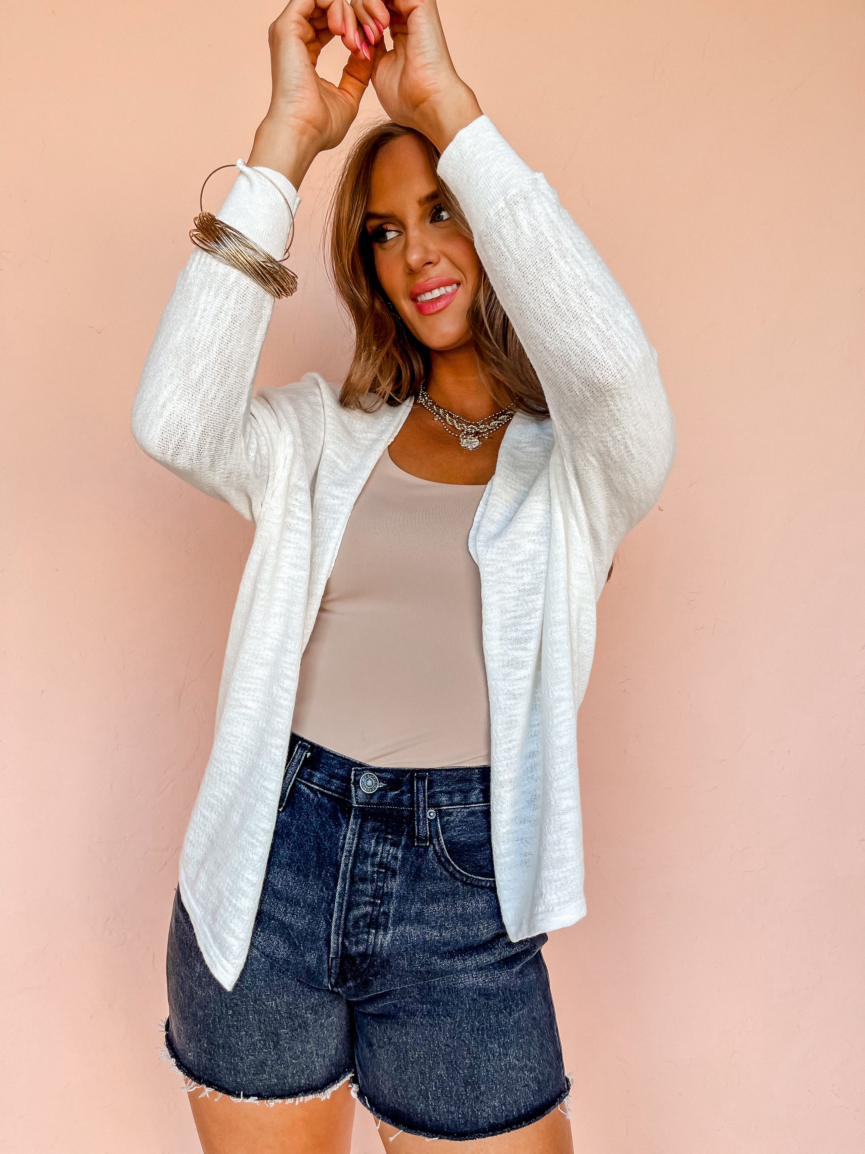 All In Time Open Front Cardigan