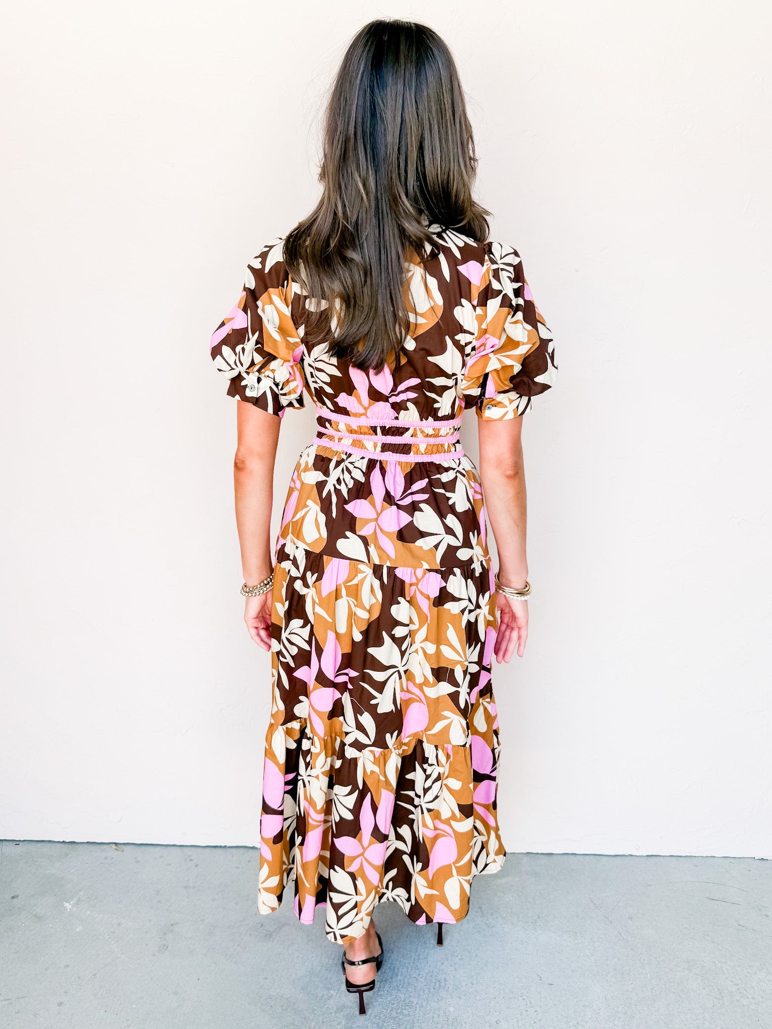 Amazing Views Botanical Puff Sleeve Dress