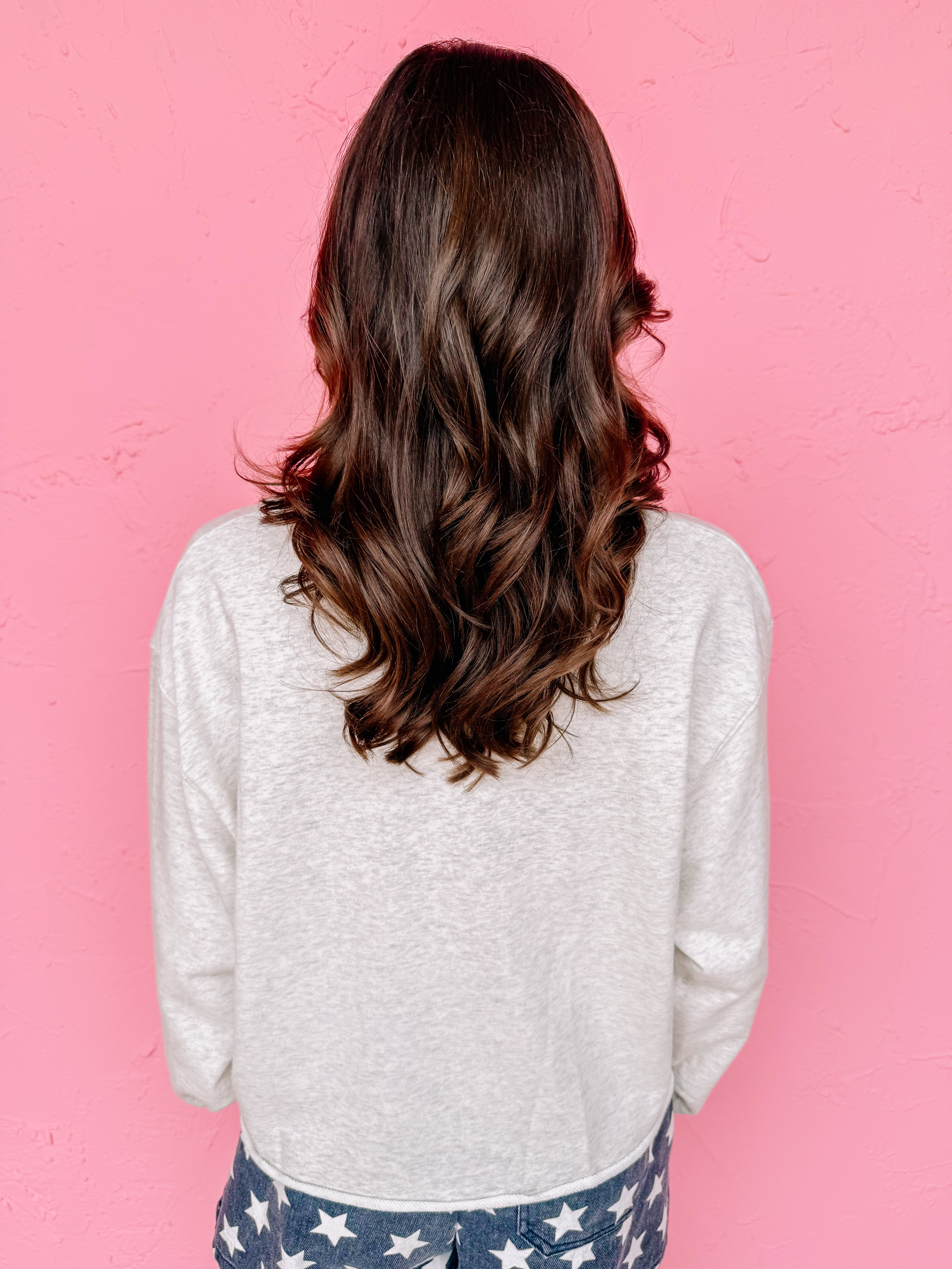 Amelia Usa Embroidery Sweatshirt