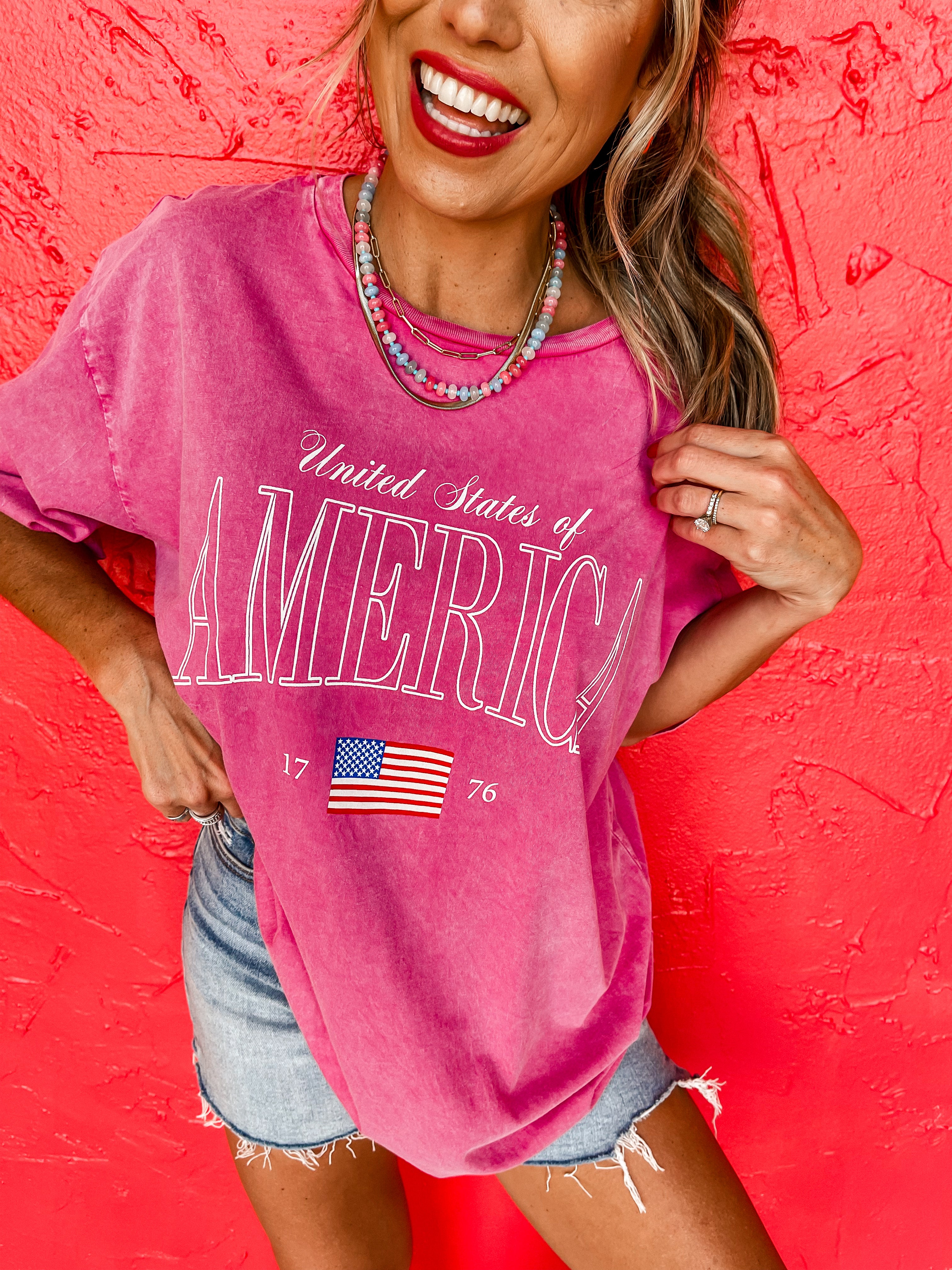 America 1776 Mineral Wash Graphic Tee
