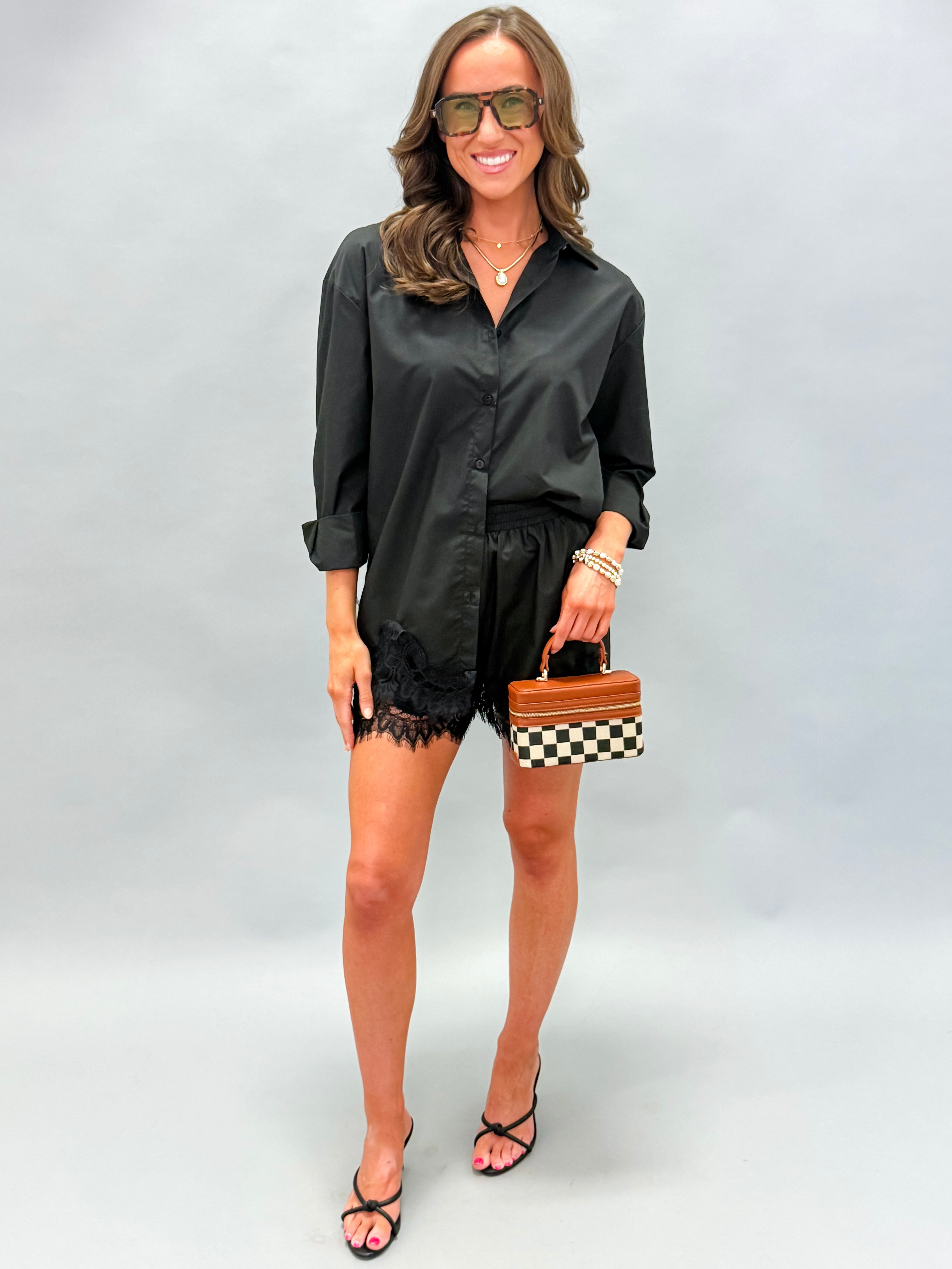Andie Lace Top and Shorts Set