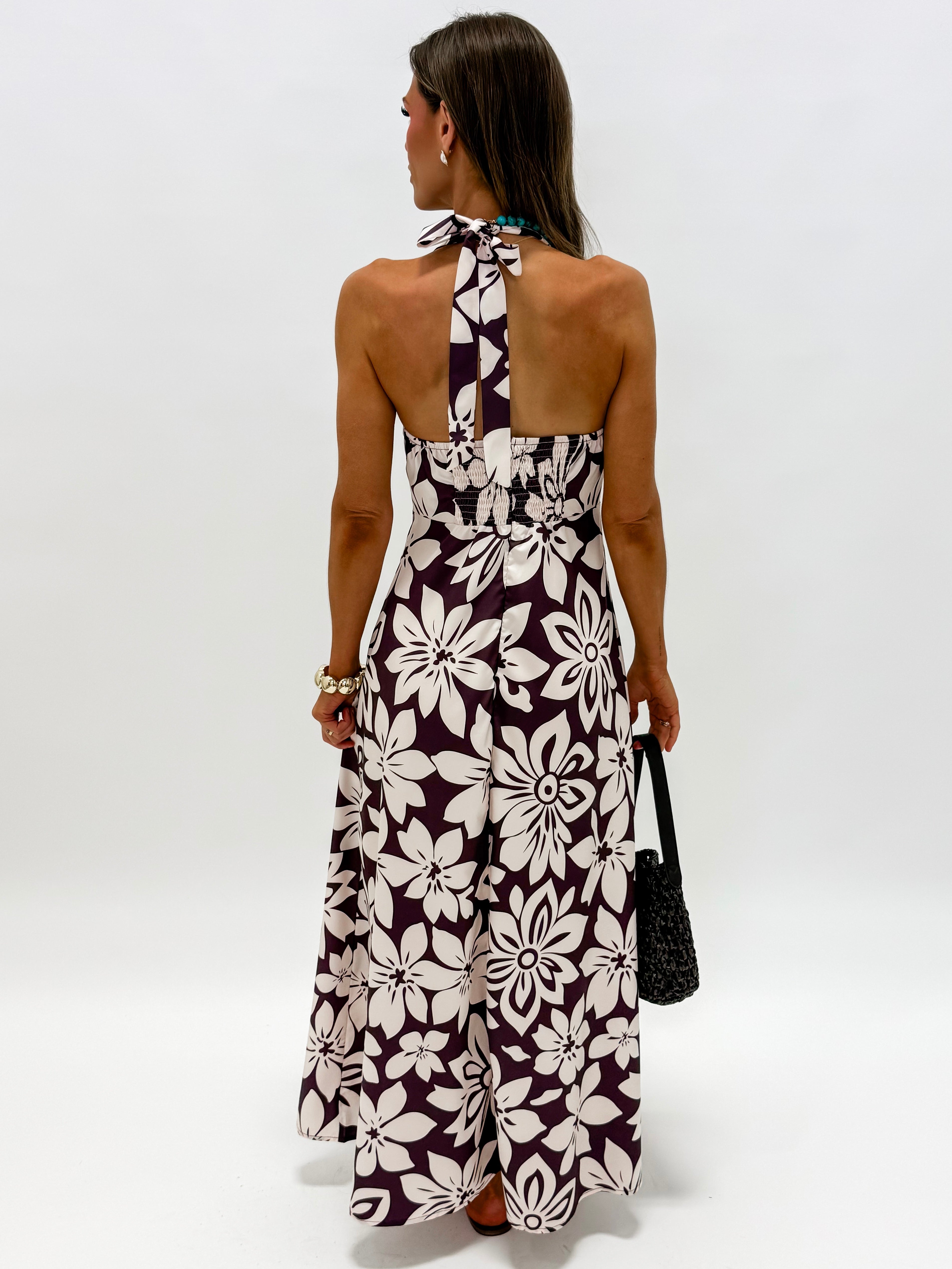Angelica Floral Print Maxi Dress