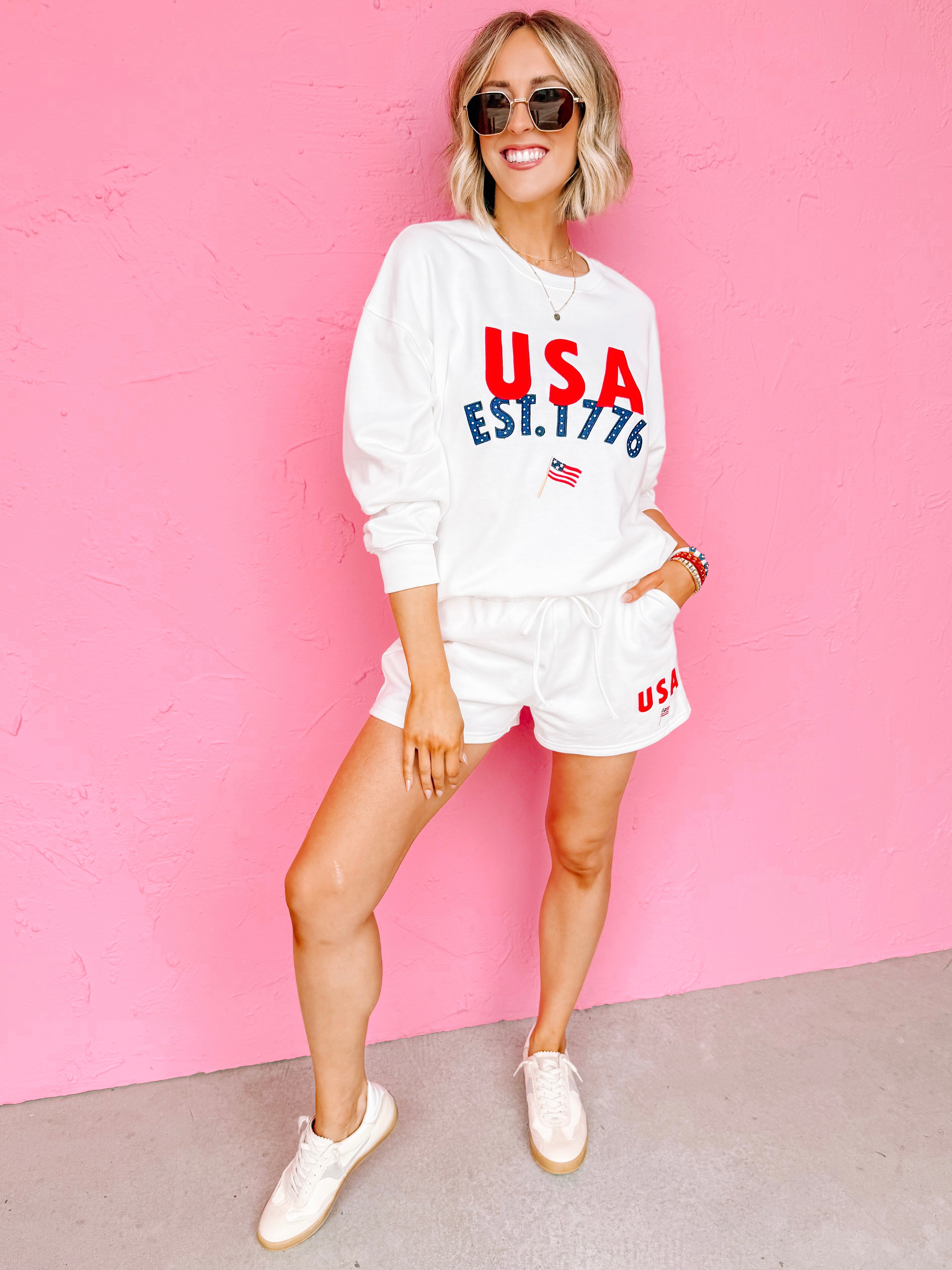 Annie Usa Graphic Shorts