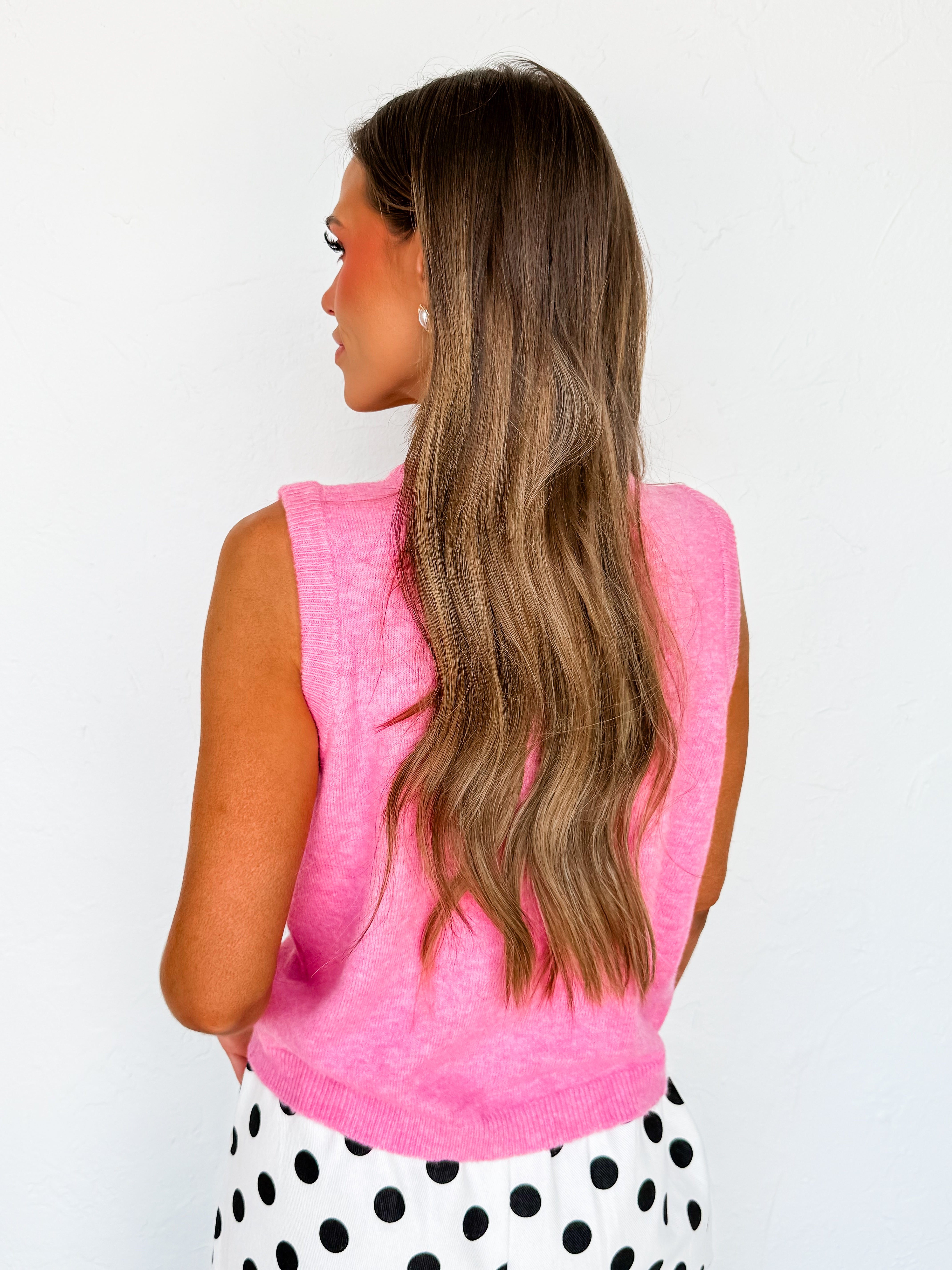 Ashlyn Knit Button Front Vest