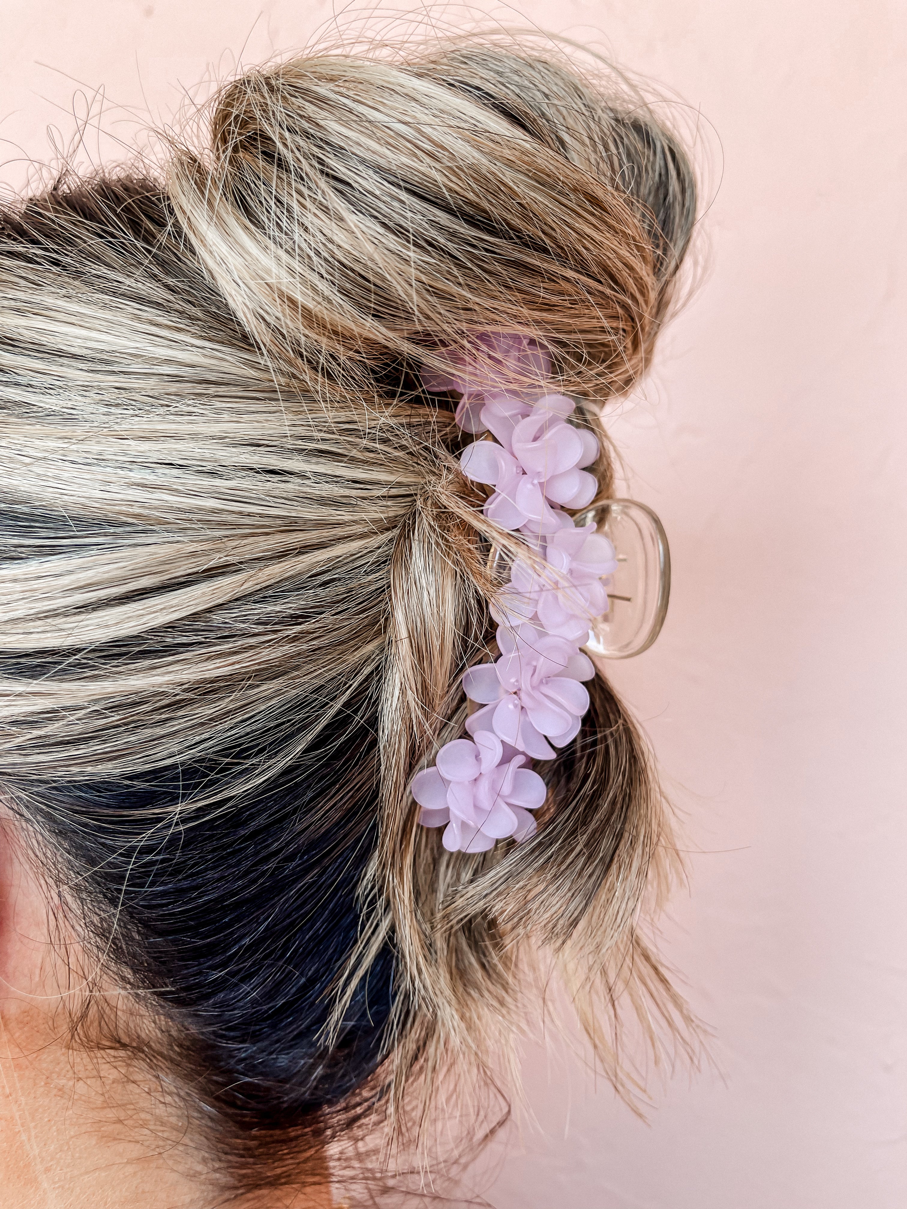 At This Moment Flower Hair Clip-Lavender