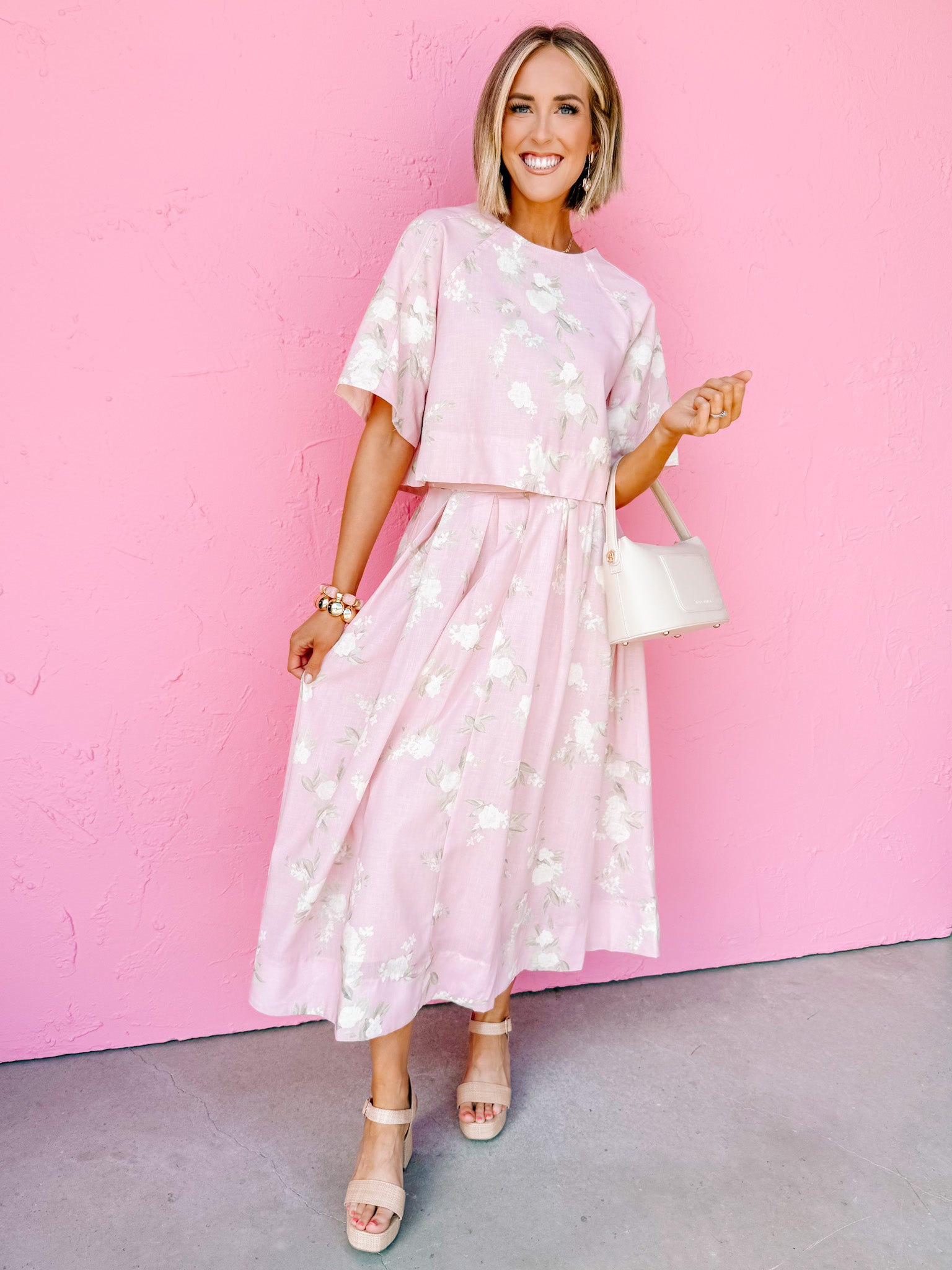 Auden Floral Midi Skirt