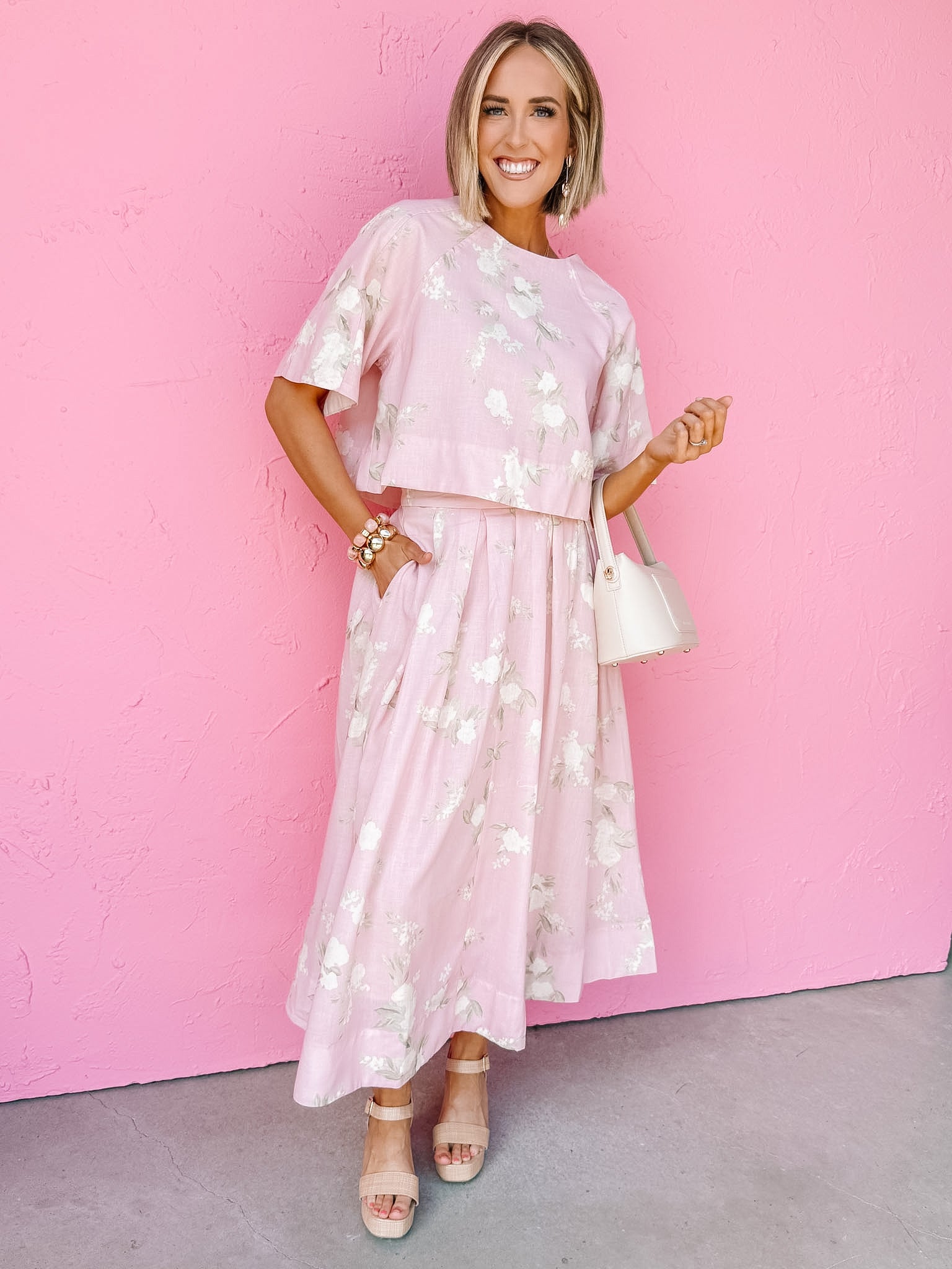 Auden Floral Midi Skirt