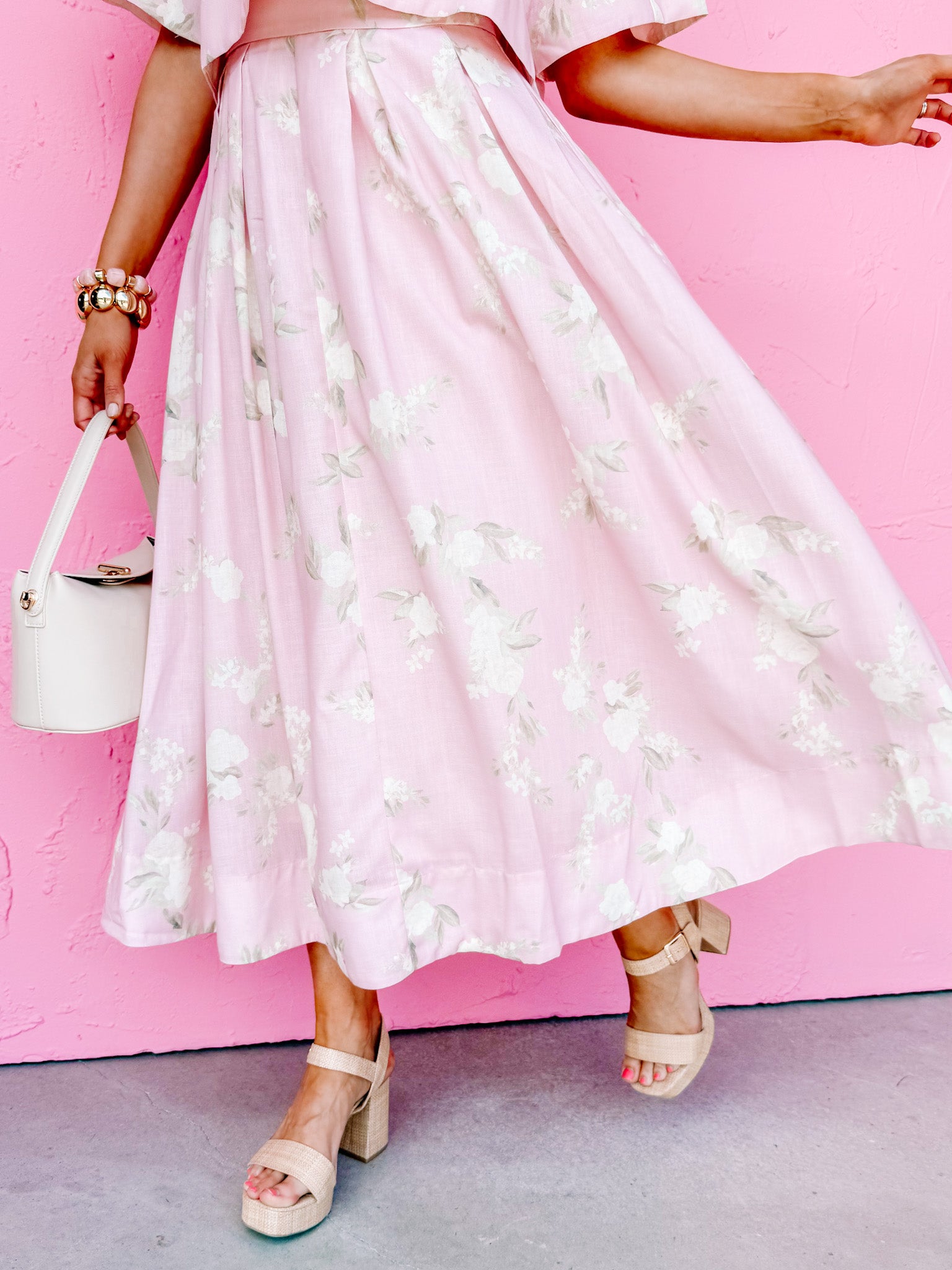 Auden Floral Midi Skirt