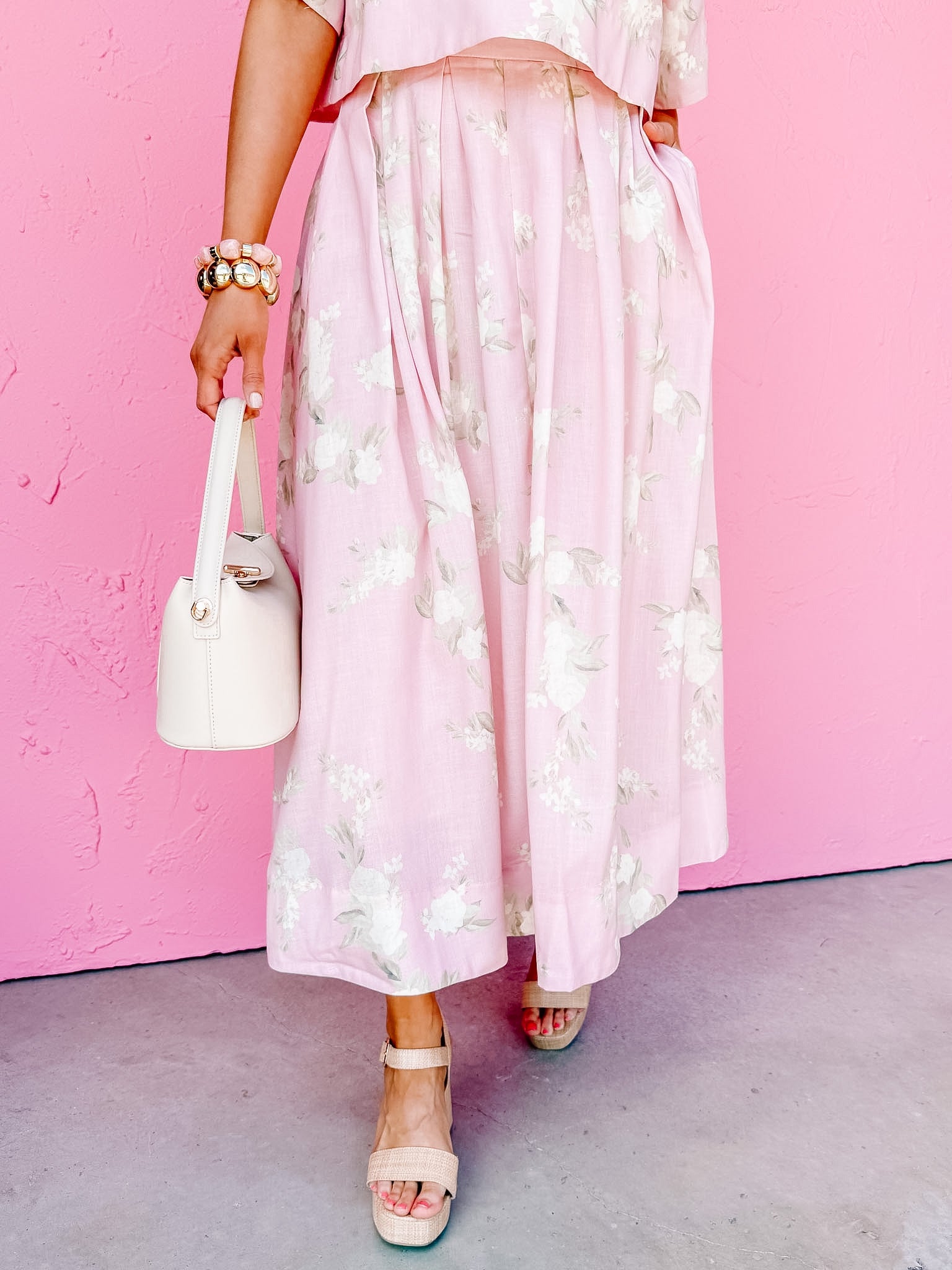 Auden Floral Midi Skirt