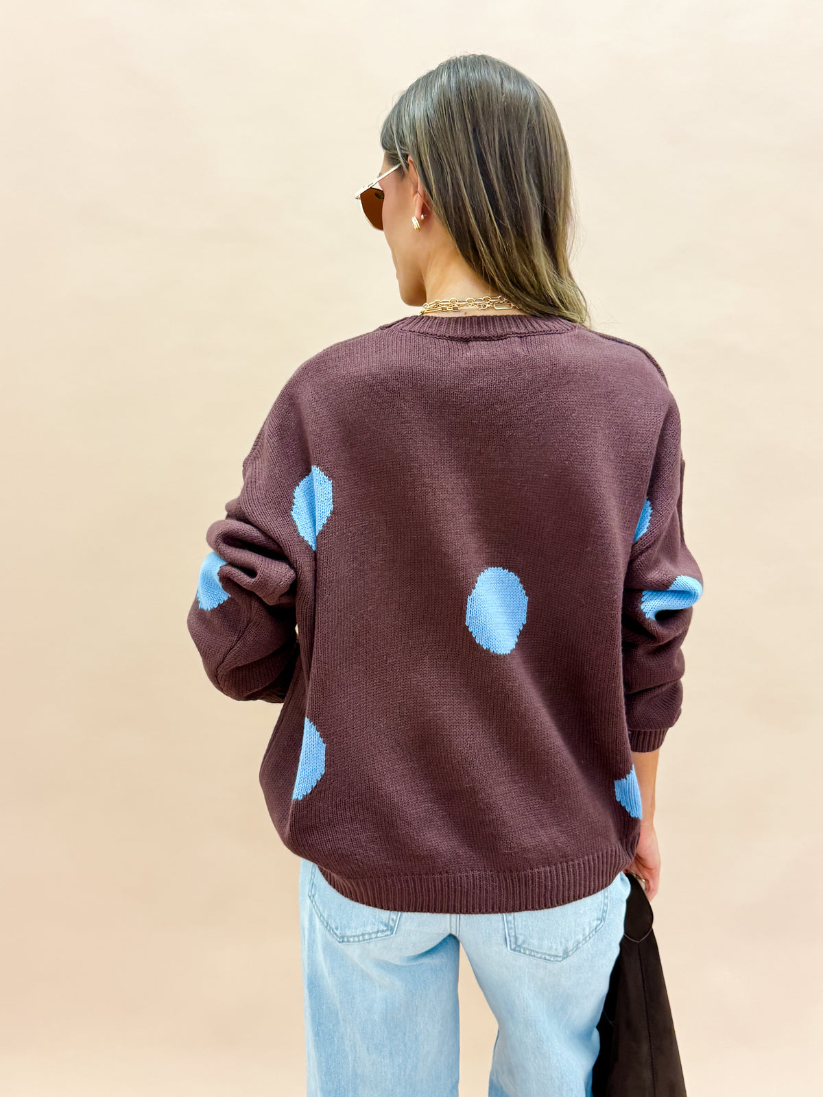 Audrina Polka Dot Sweater