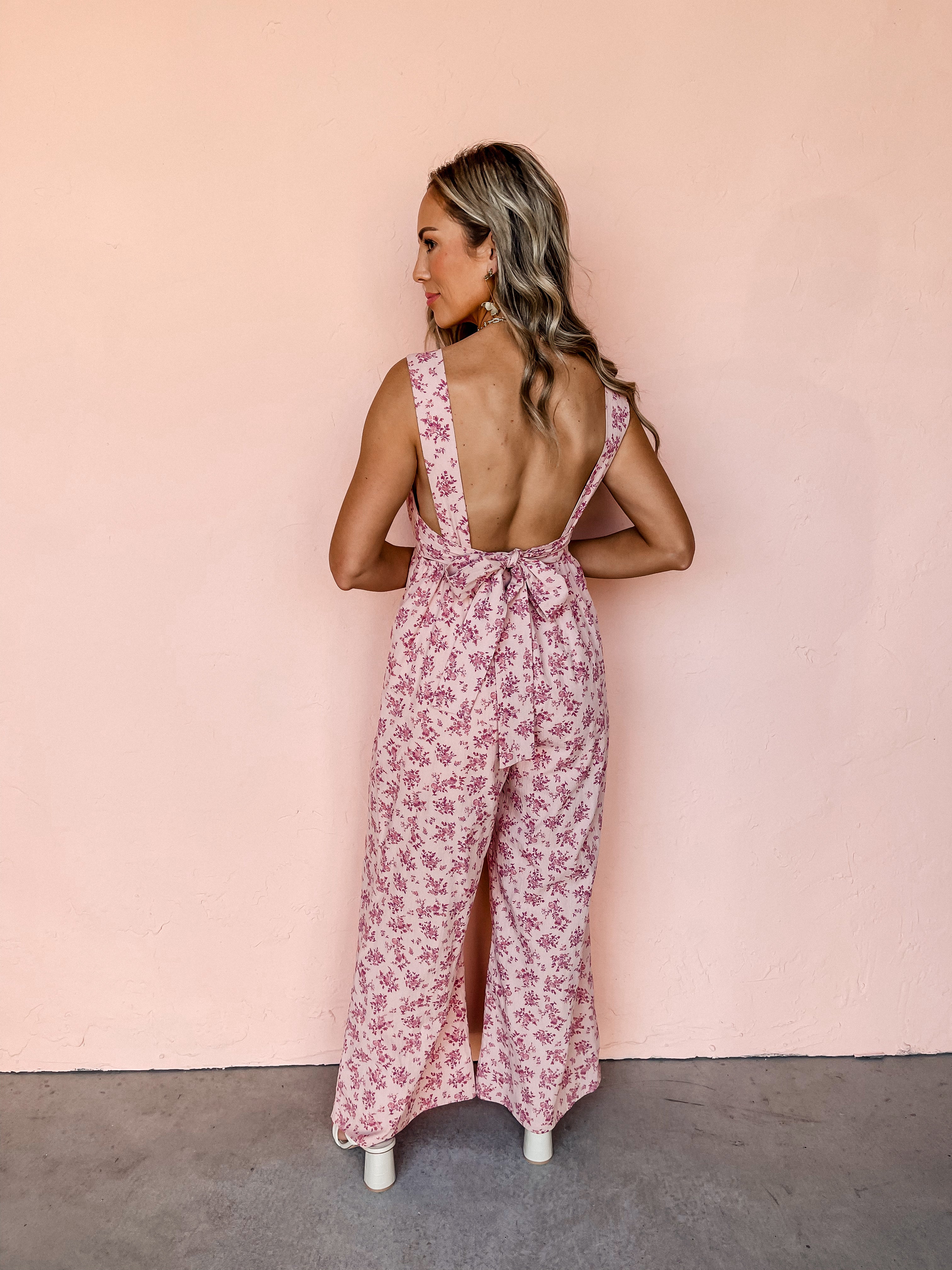 Aware Of You Floral Jumpsuit